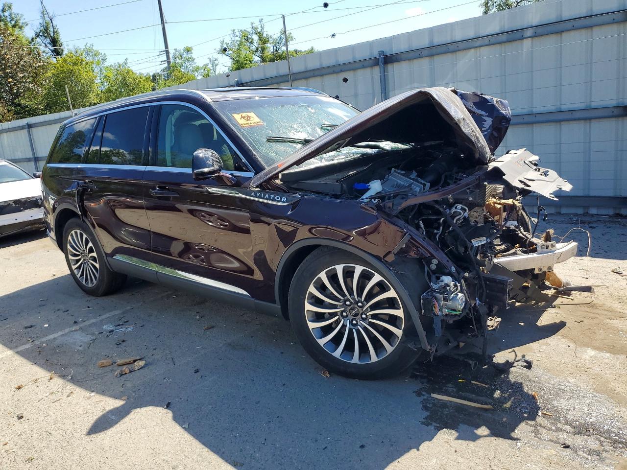2023 Lincoln Aviator Reserve Maroon vin: 5LM5J7XC6PGL02513