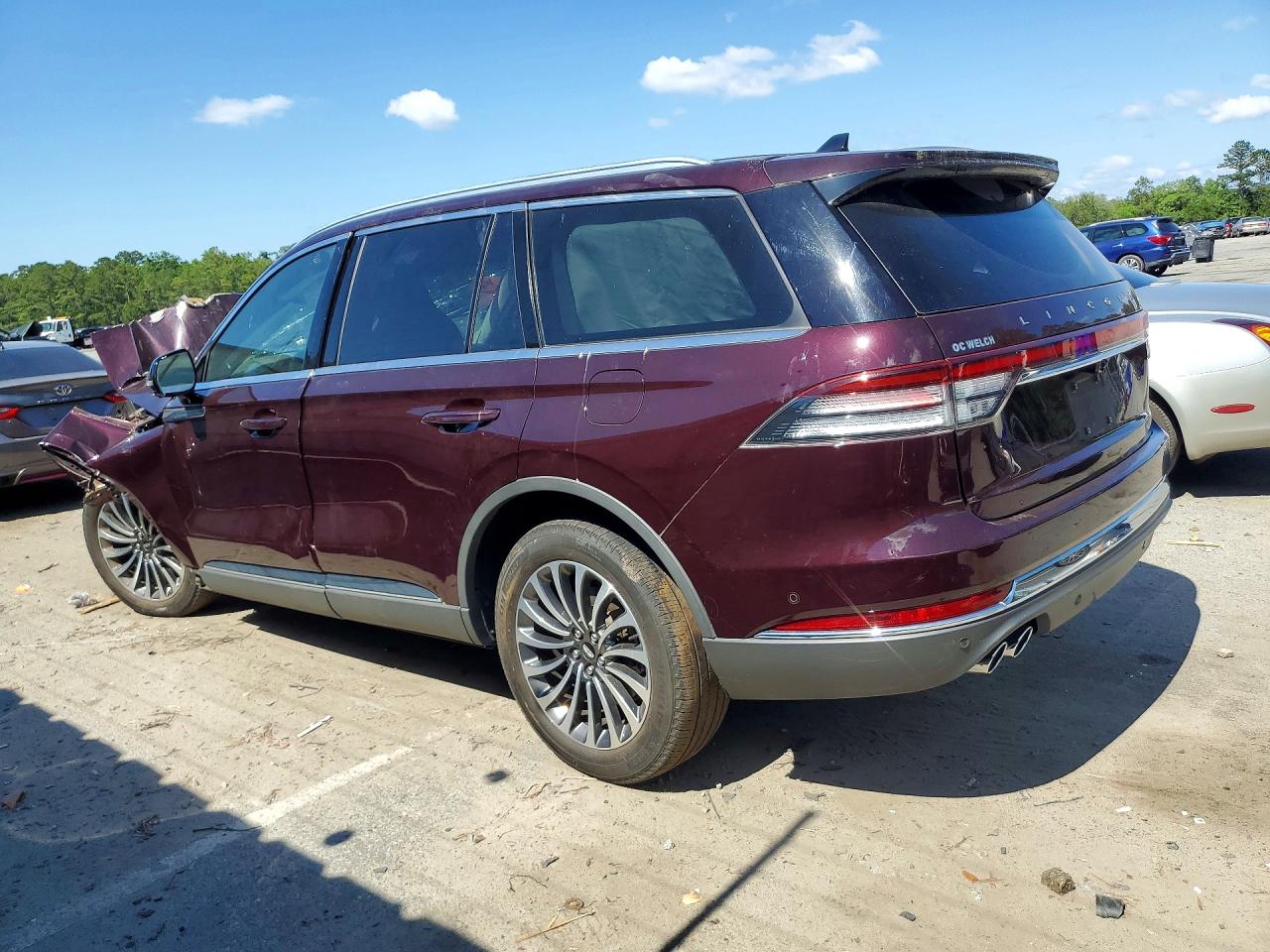 2023 Lincoln Aviator Reserve Maroon vin: 5LM5J7XC6PGL02513