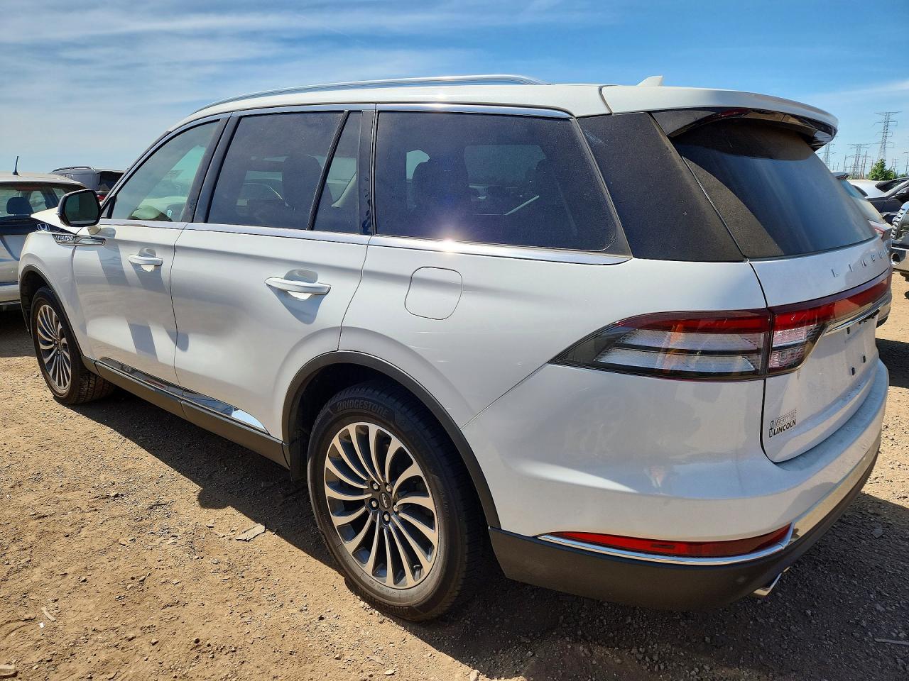 2022 Lincoln Aviator Reserve White vin: 5LM5J7XCXNGL05640