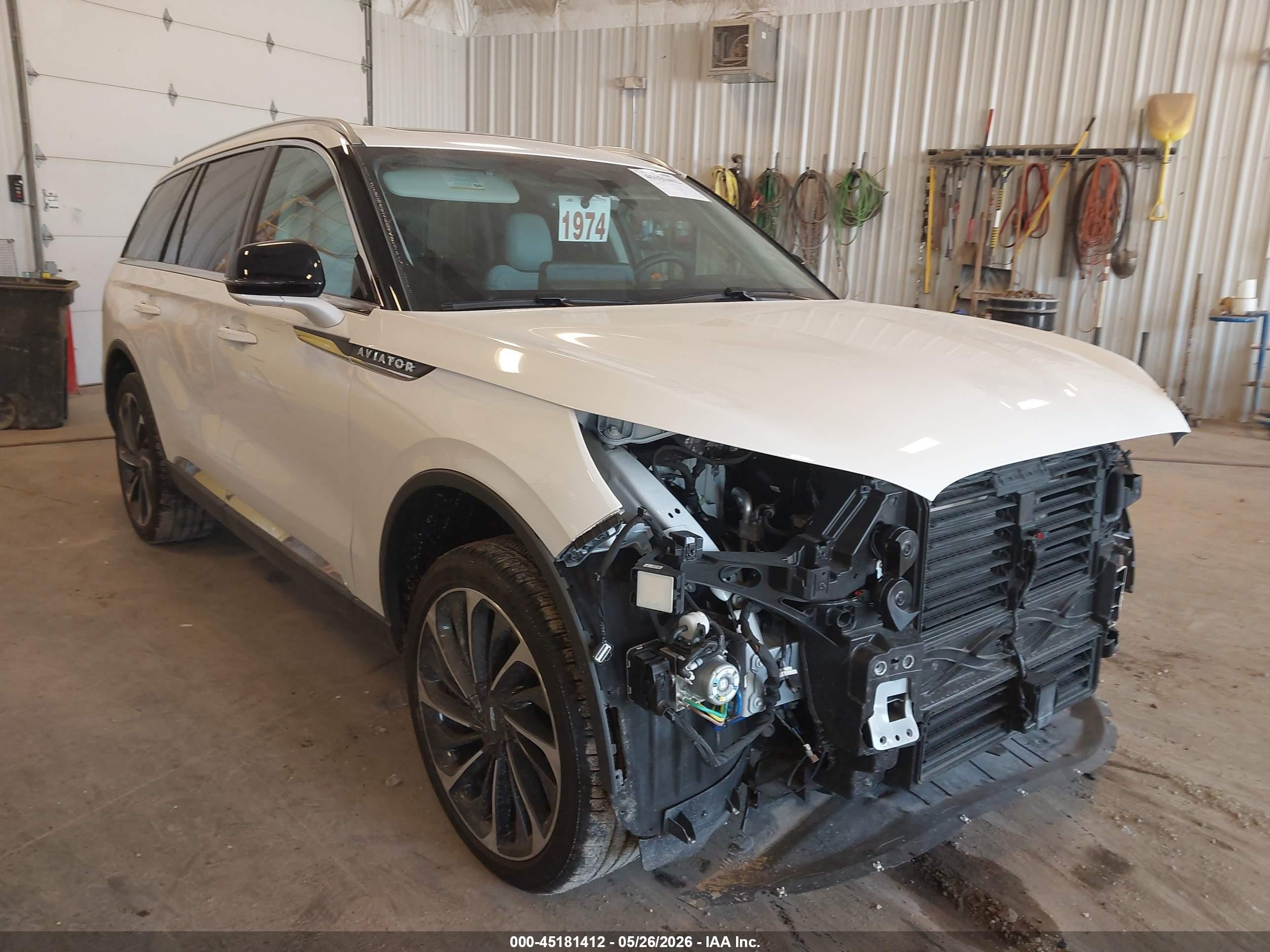 2025 Lincoln Aviator Reserve White vin: 5LM5J7XCXSGL16472