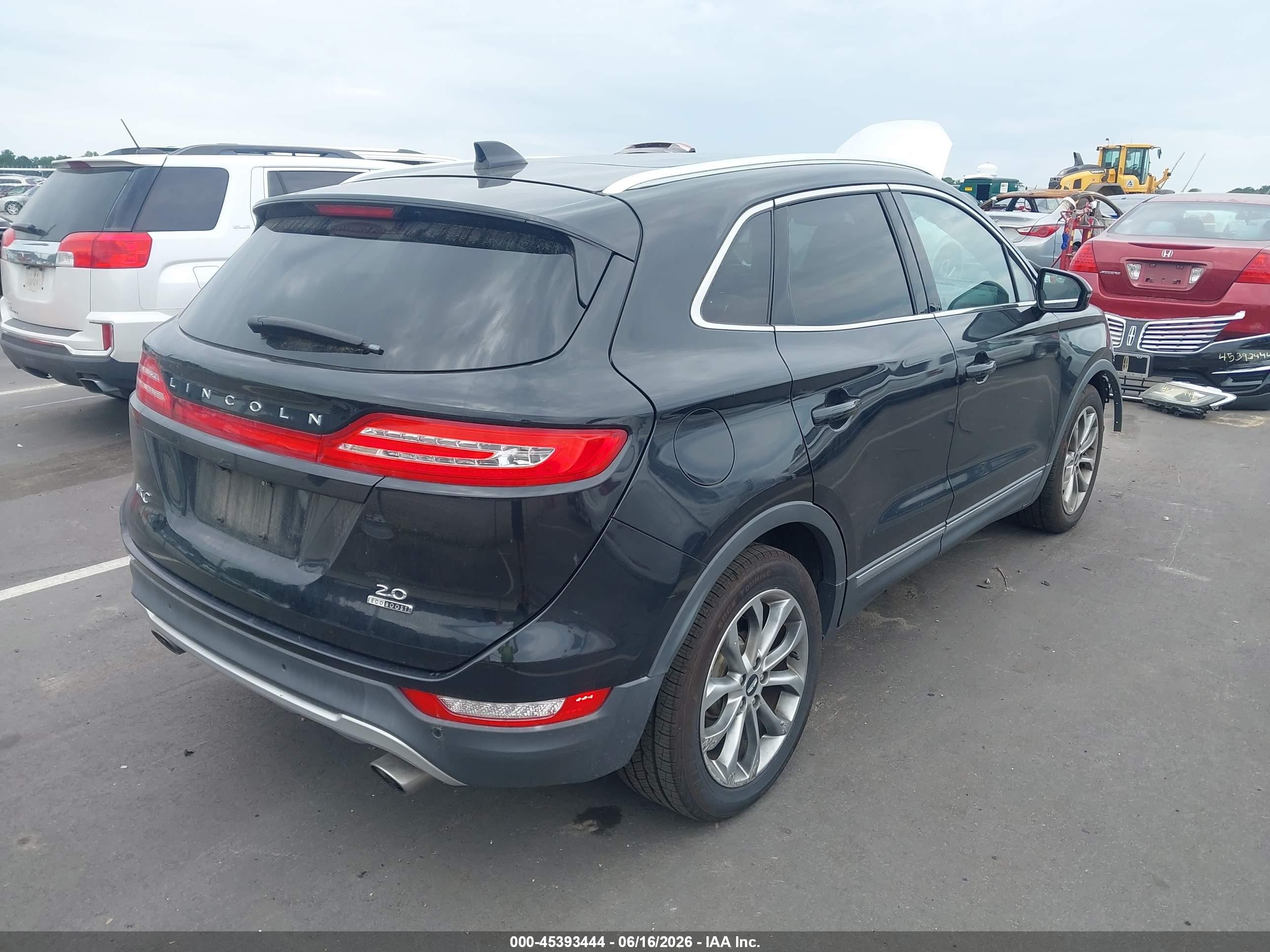 2015 Lincoln Mkc Black vin: 5LMCJ1A90FUJ09212