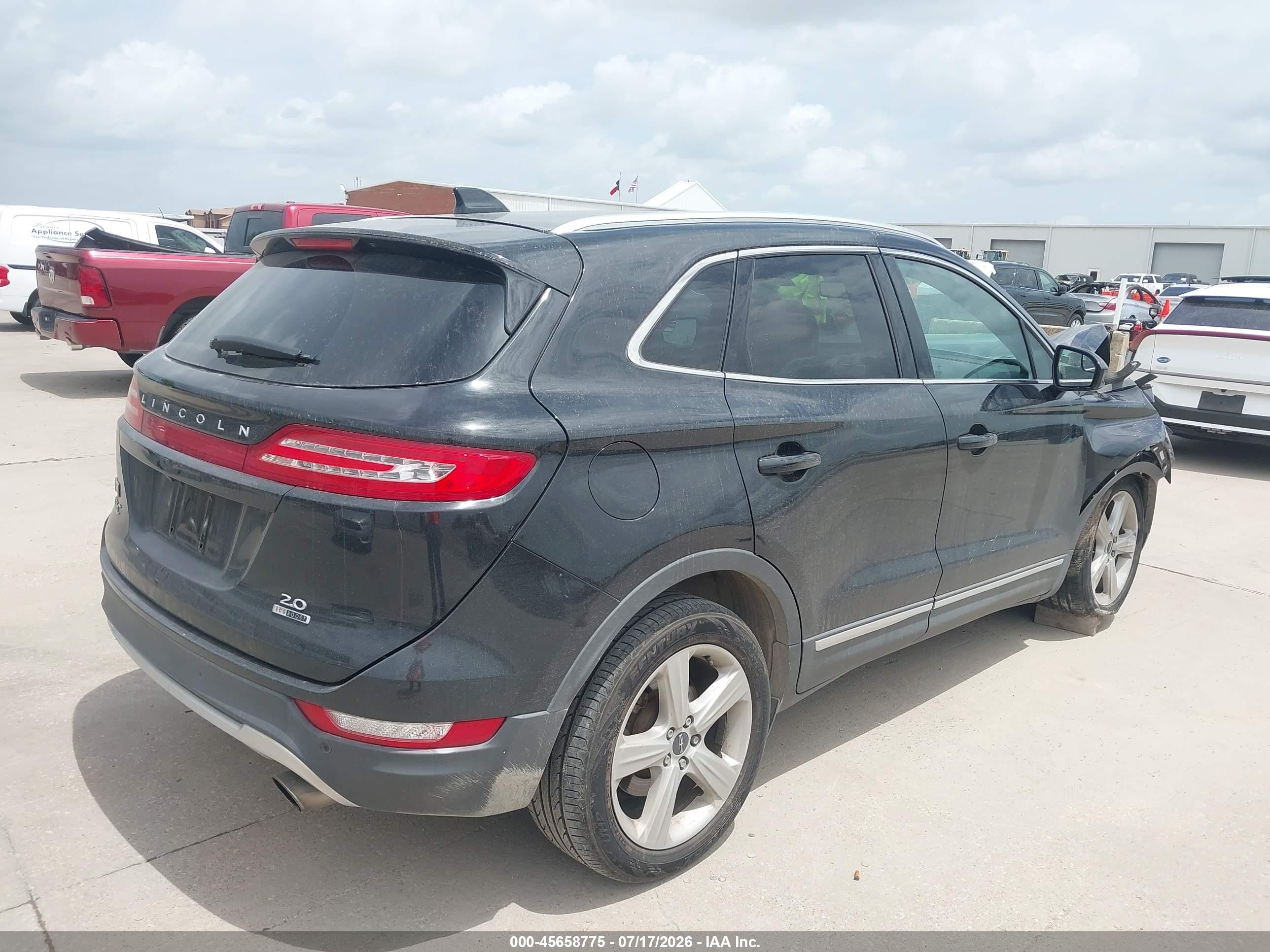 2015 Lincoln Mkc   Black vin: 5LMCJ1A90FUJ16046
