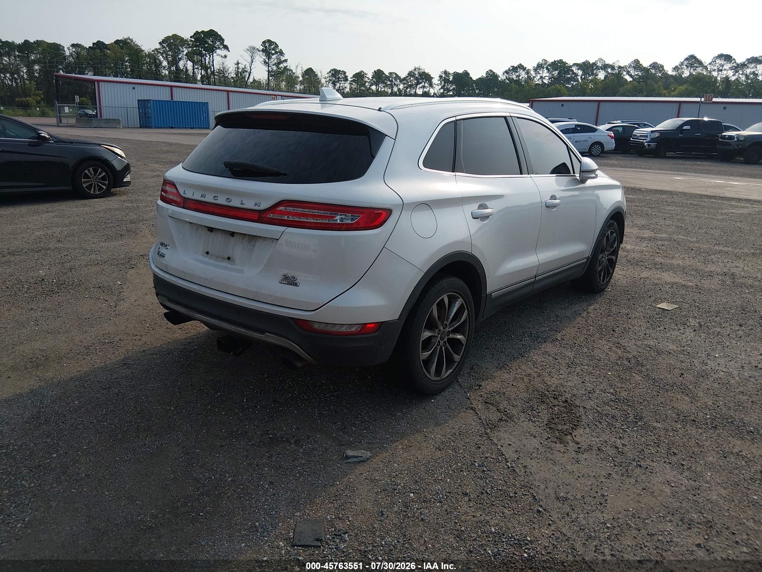 2015 Lincoln Mkc   Белый vin: 5LMCJ1A91FUJ18260