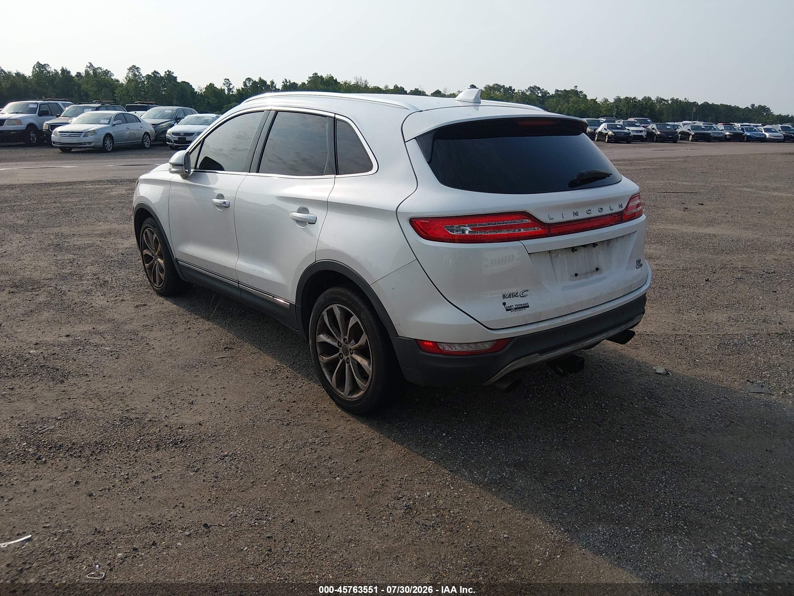 2015 Lincoln Mkc   Белый vin: 5LMCJ1A91FUJ18260