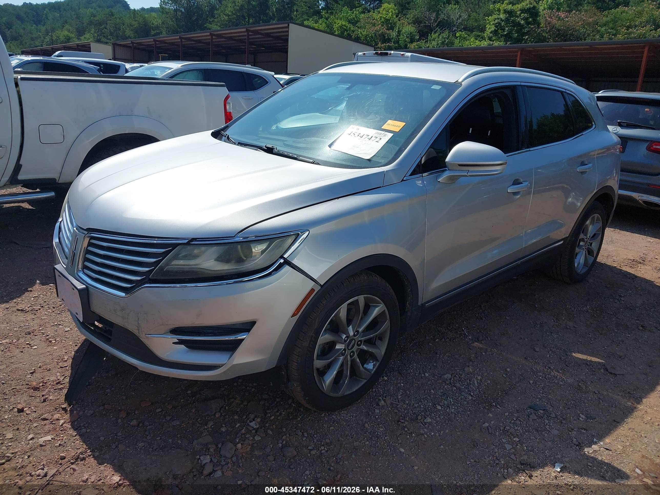 2015 Lincoln Mkc   Silver vin: 5LMCJ1A92FUJ07364