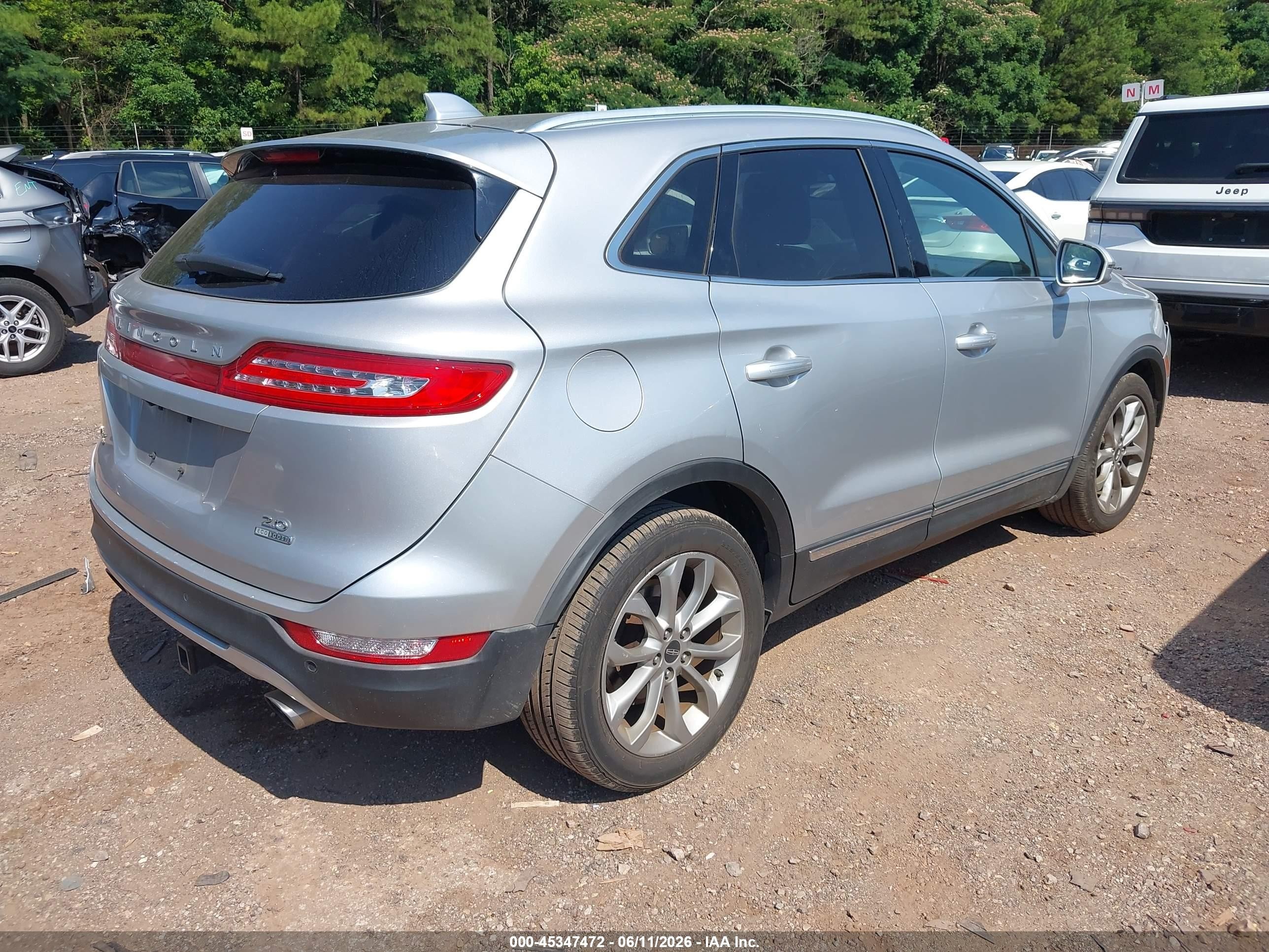 2015 Lincoln Mkc   Silver vin: 5LMCJ1A92FUJ07364