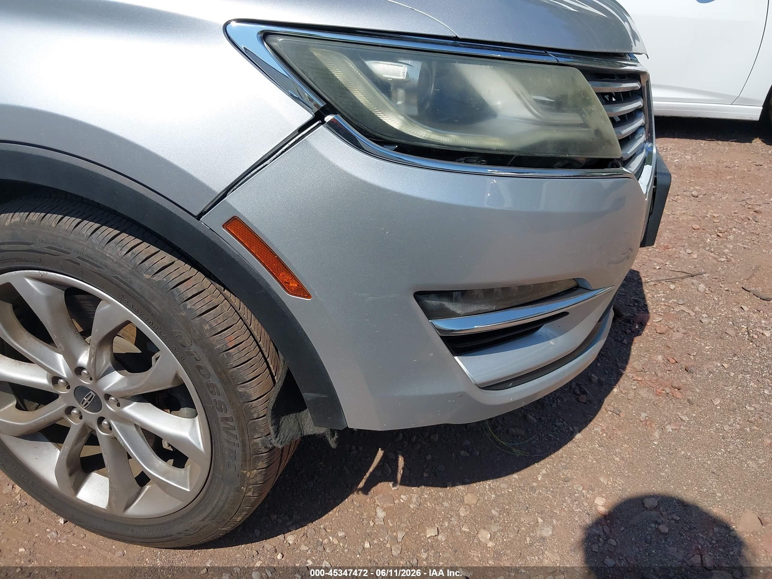 2015 Lincoln Mkc   Silver vin: 5LMCJ1A92FUJ07364