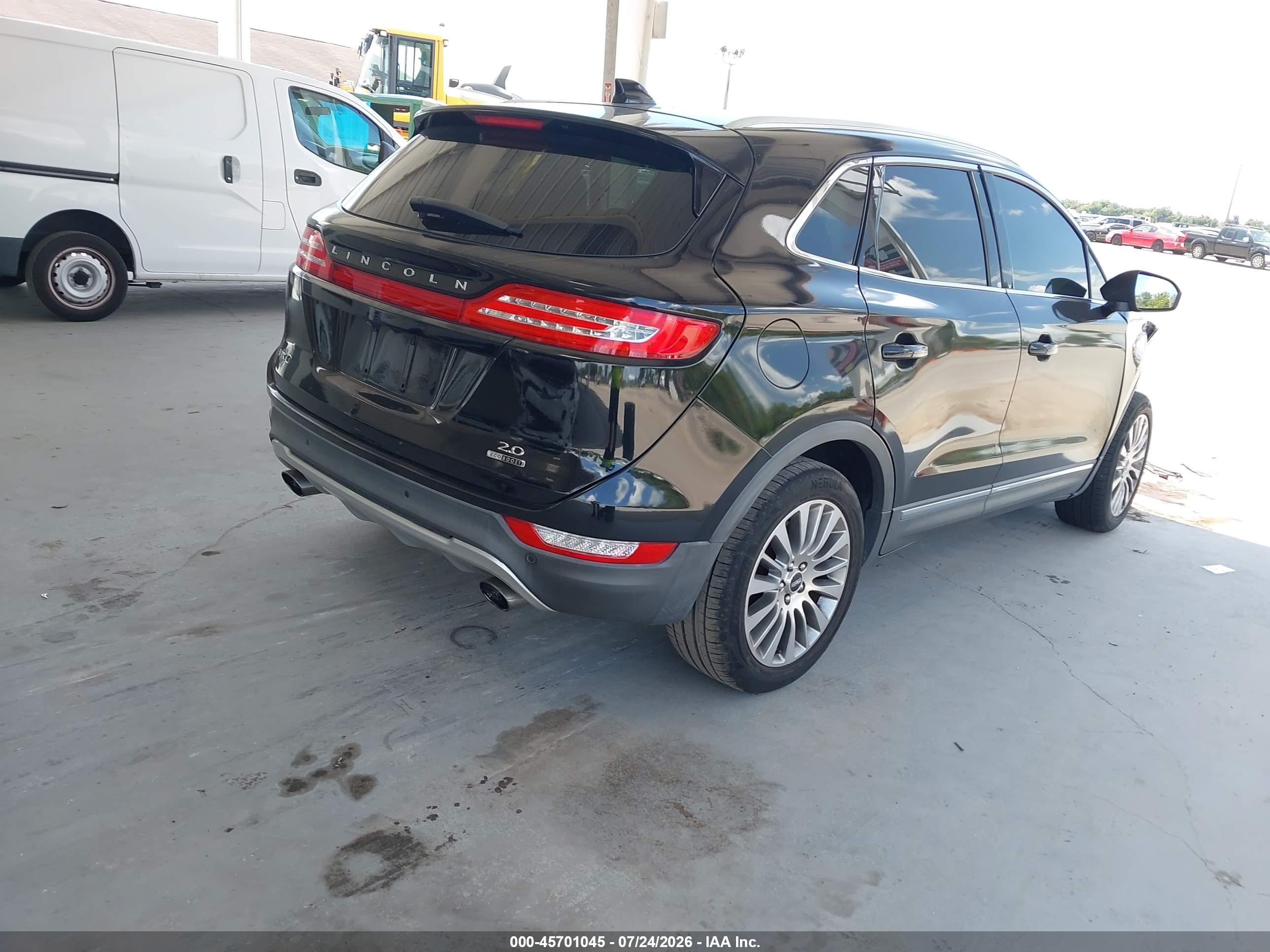 2015 Lincoln Mkc   Black vin: 5LMCJ1A93FUJ06076