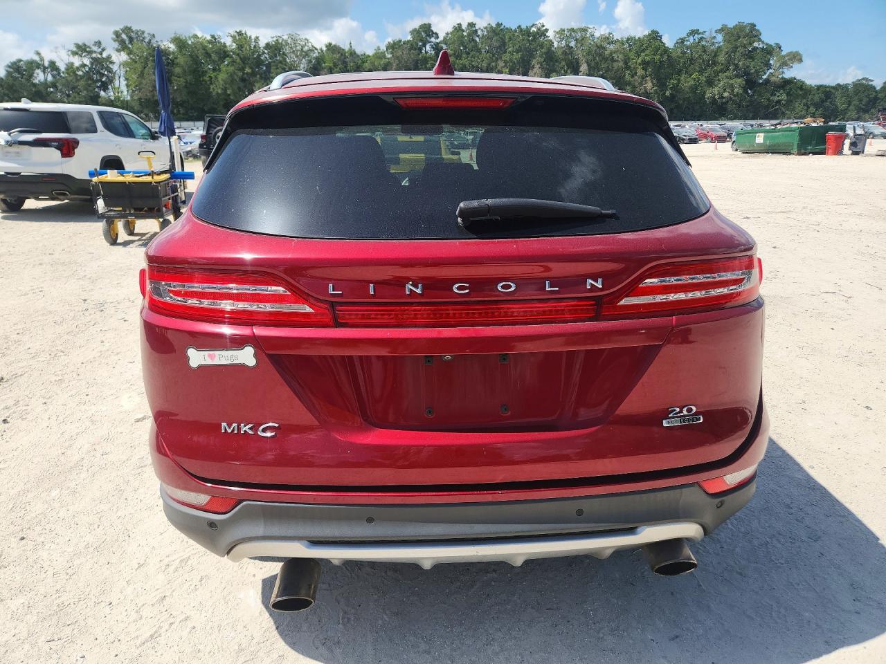 2015 Lincoln Mkc Красный vin: 5LMCJ1A94FUJ41399
