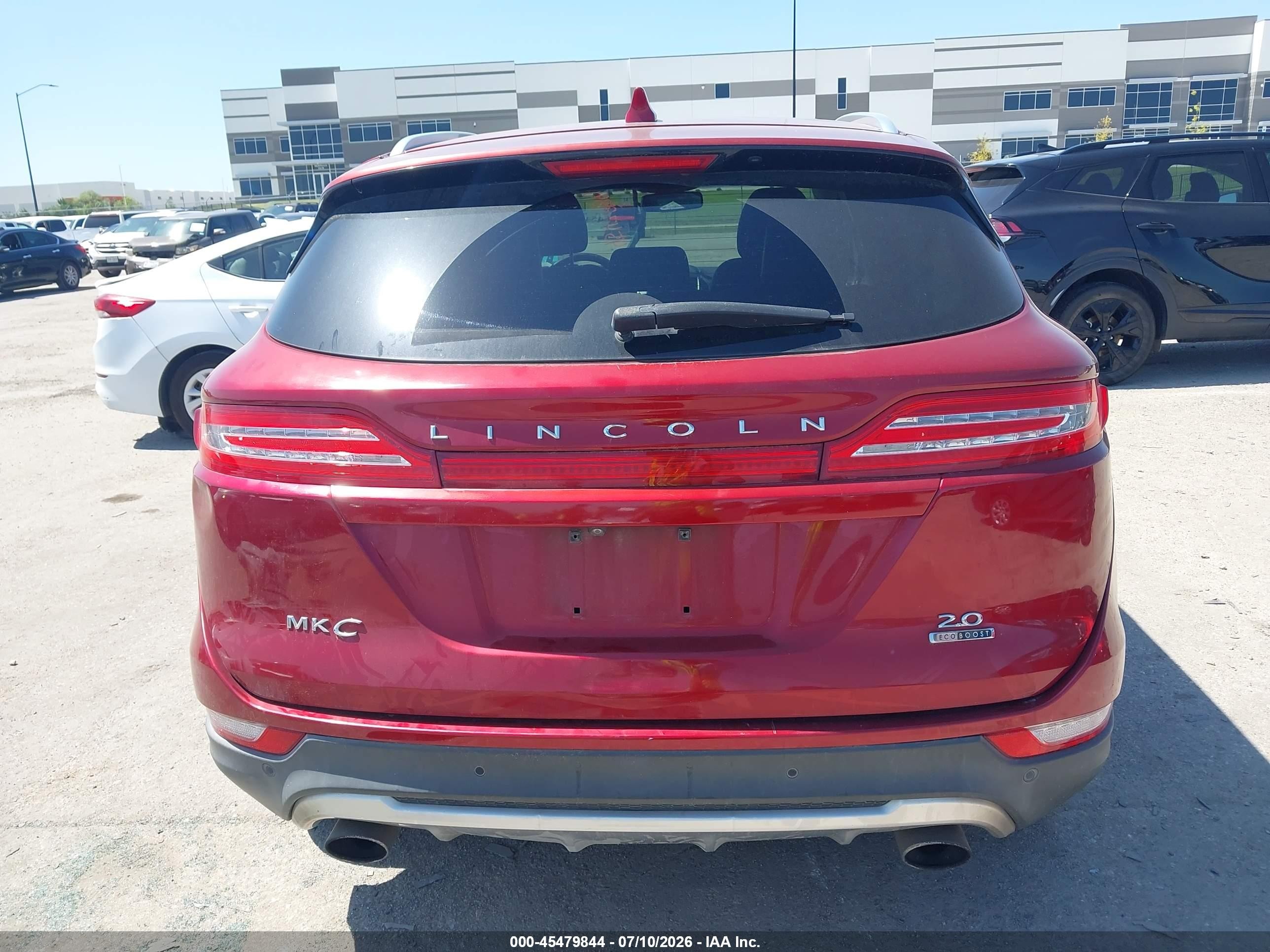 2015 Lincoln Mkc Red vin: 5LMCJ1A95FUJ07892