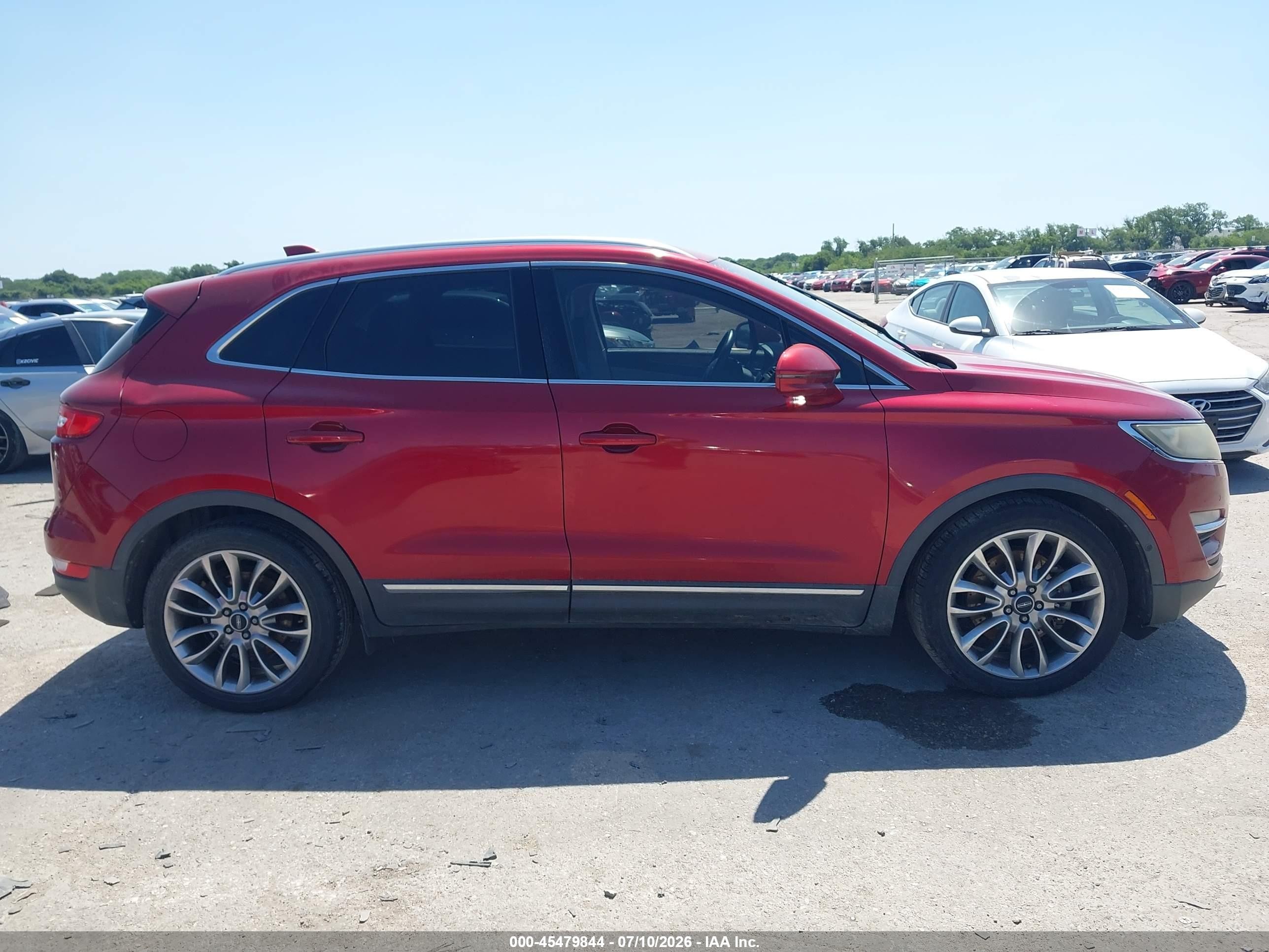 2015 Lincoln Mkc Red vin: 5LMCJ1A95FUJ07892