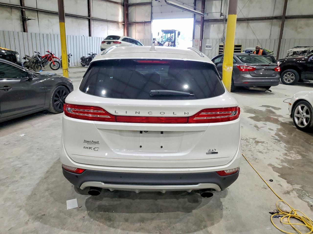 2015 Lincoln Mkc White vin: 5LMCJ1A95FUJ26782