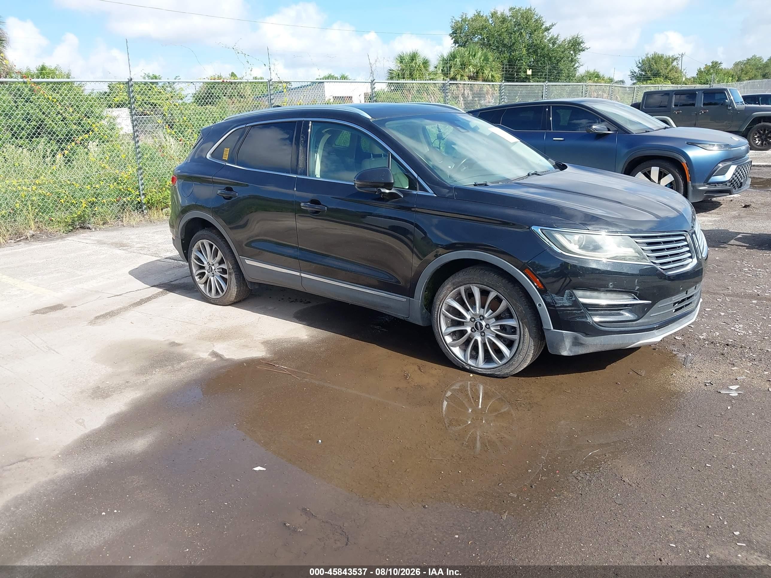 2015 Lincoln Mkc   Black vin: 5LMCJ1A95FUJ31688