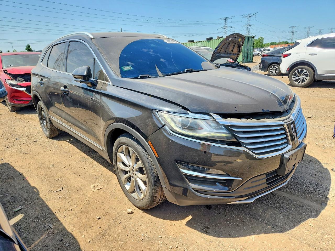 2015 Lincoln Mkc Black vin: 5LMCJ1A95FUJ47356