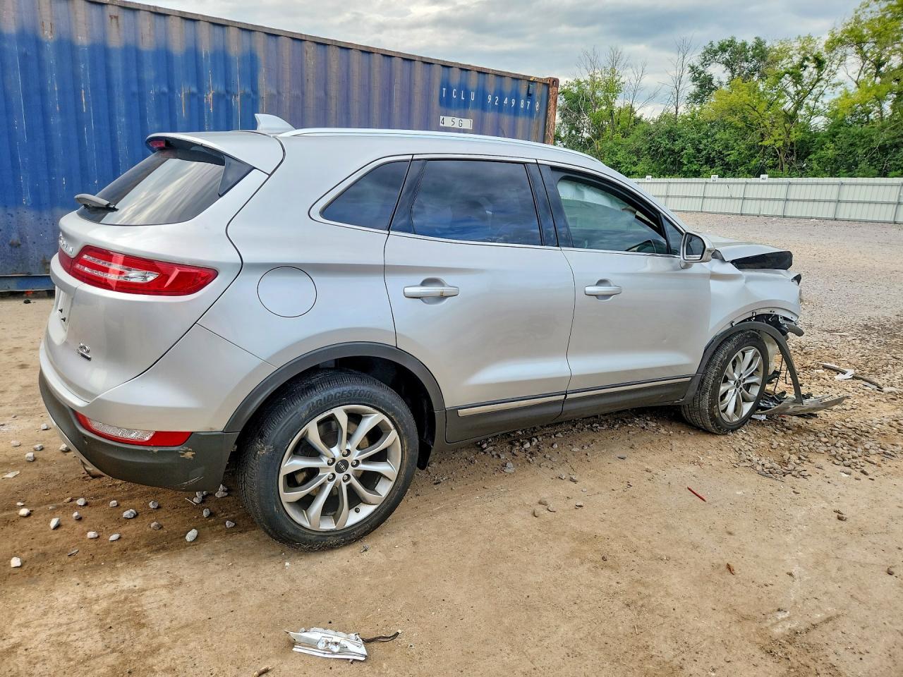 2015 Lincoln Mkc Gray vin: 5LMCJ1A95FUJ48104