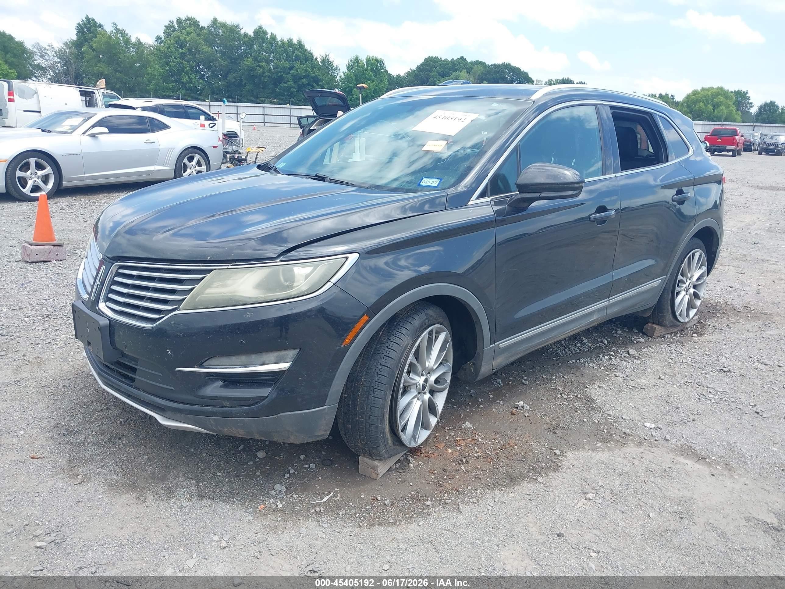 2015 Lincoln Mkc   Black vin: 5LMCJ1A96FUJ10803