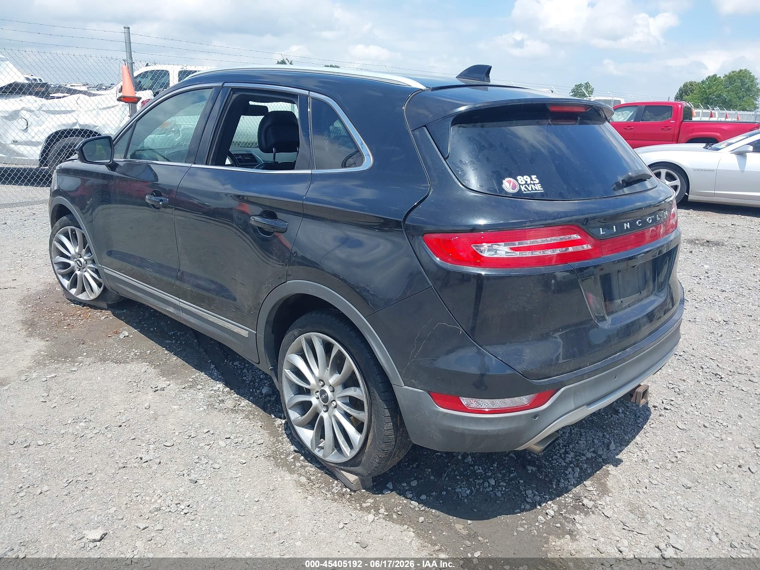 2015 Lincoln Mkc   Black vin: 5LMCJ1A96FUJ10803