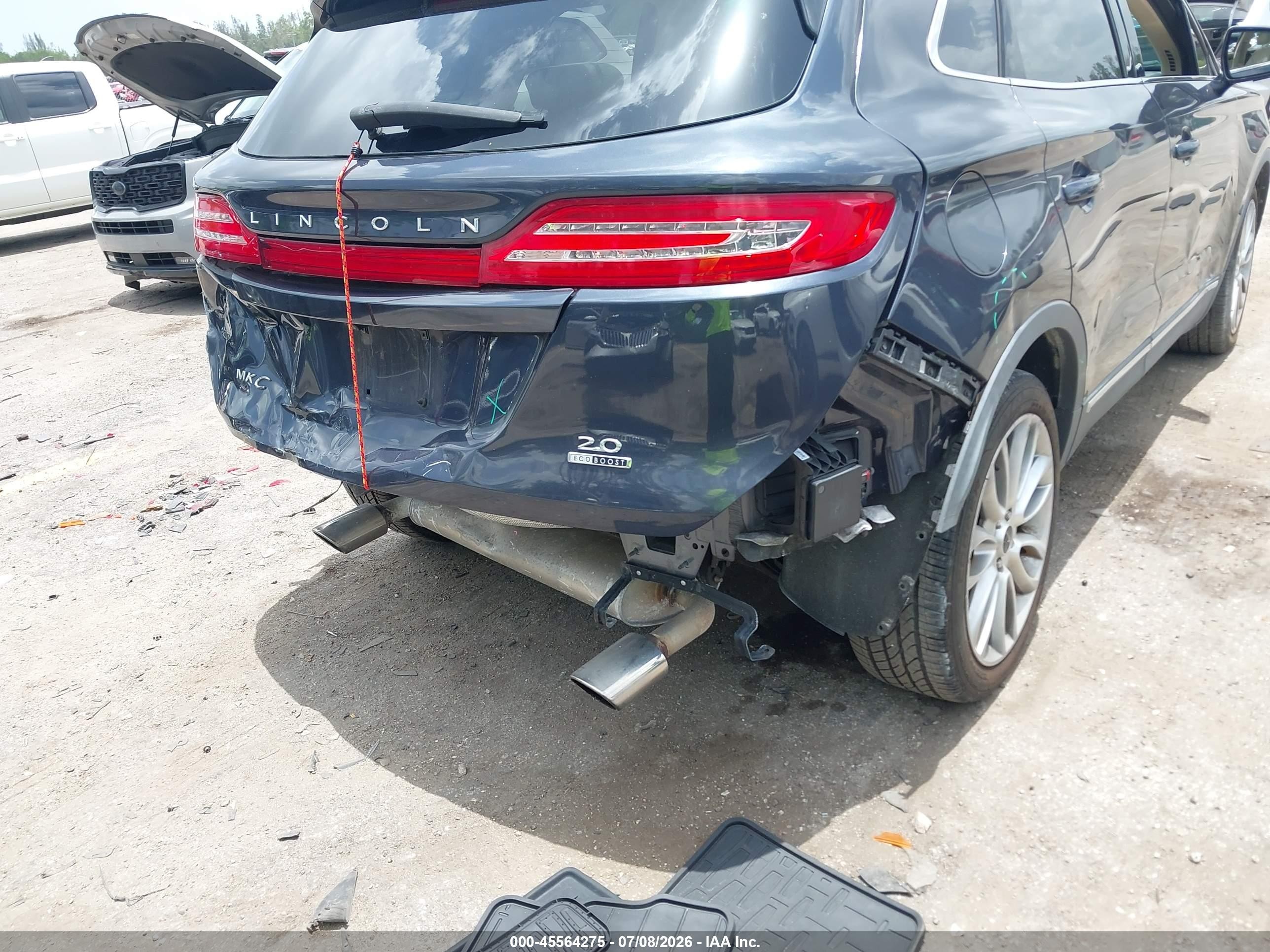 2015 Lincoln Mkc   Черный vin: 5LMCJ1A96FUJ20022