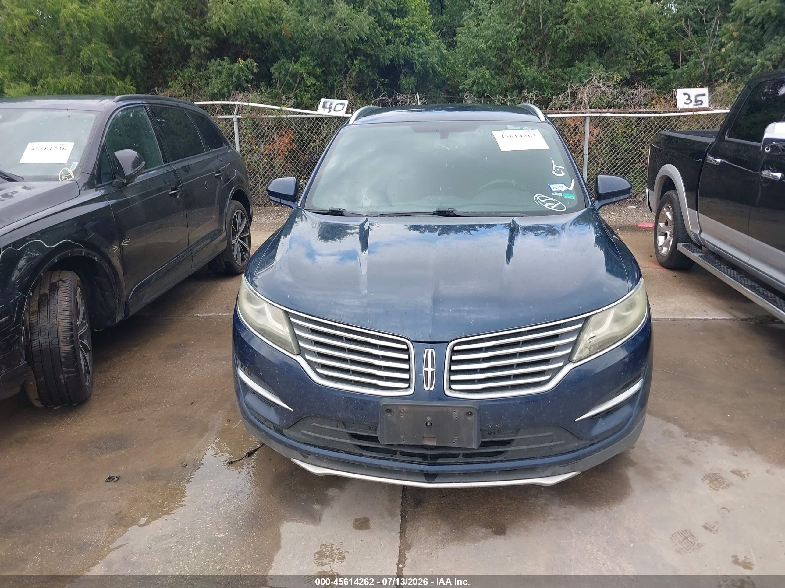 2015 Lincoln Mkc   Blue vin: 5LMCJ1A96FUJ38066