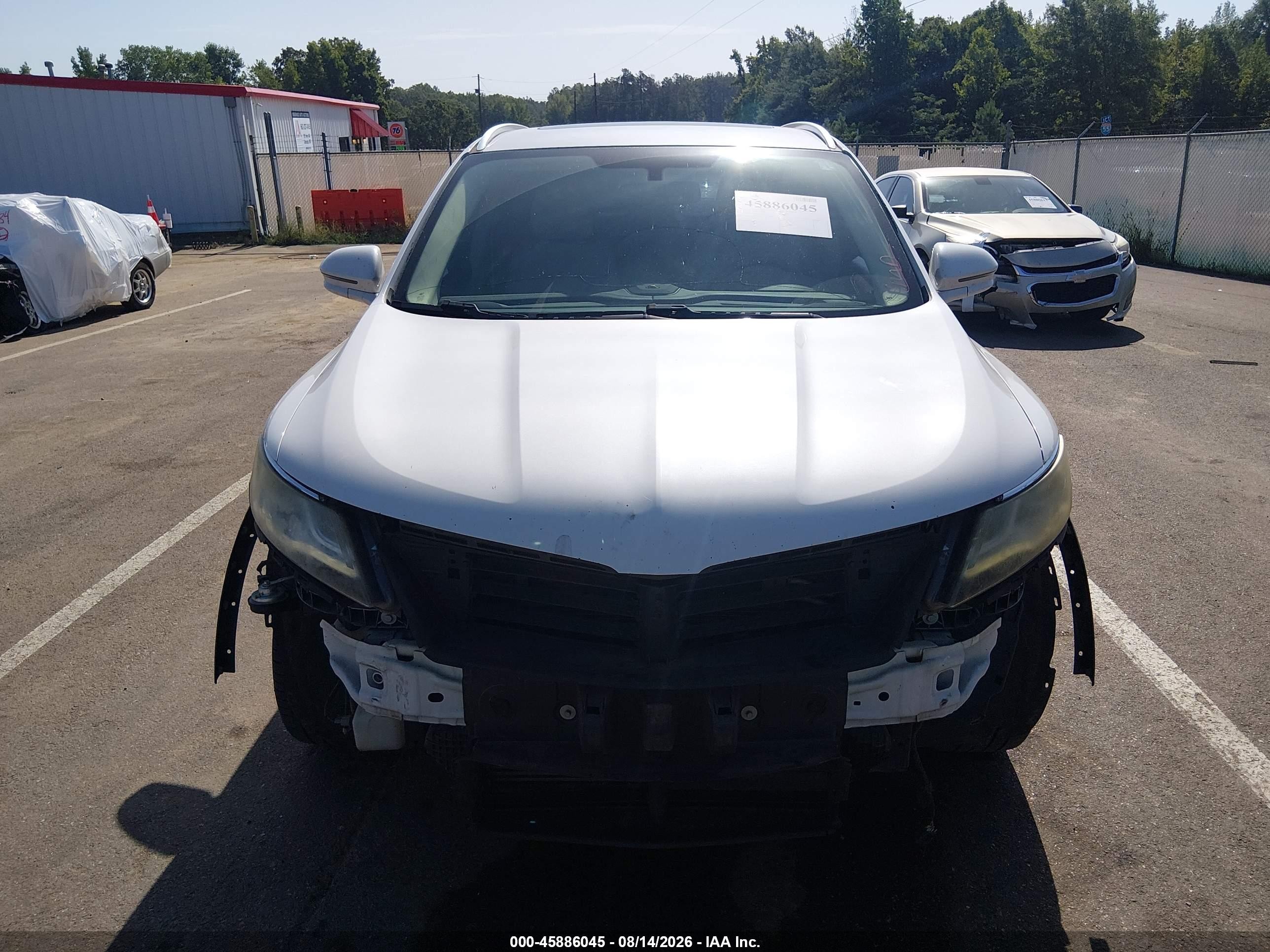 2015 Lincoln Mkc   White vin: 5LMCJ1A97FUJ18134