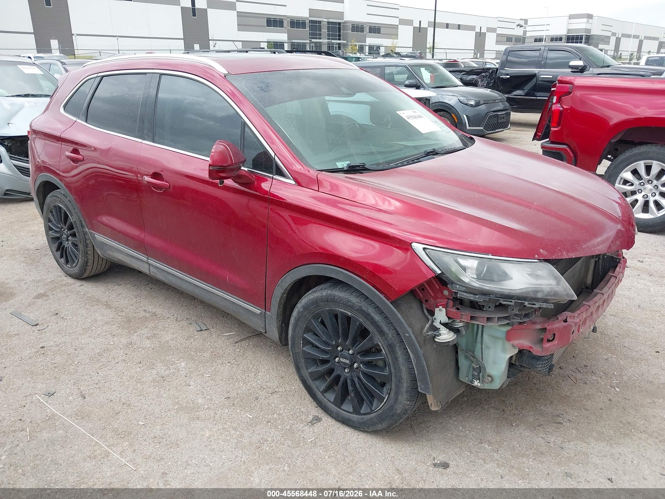 2015 Lincoln Mkc   Красный vin: 5LMCJ1A98FUJ07823