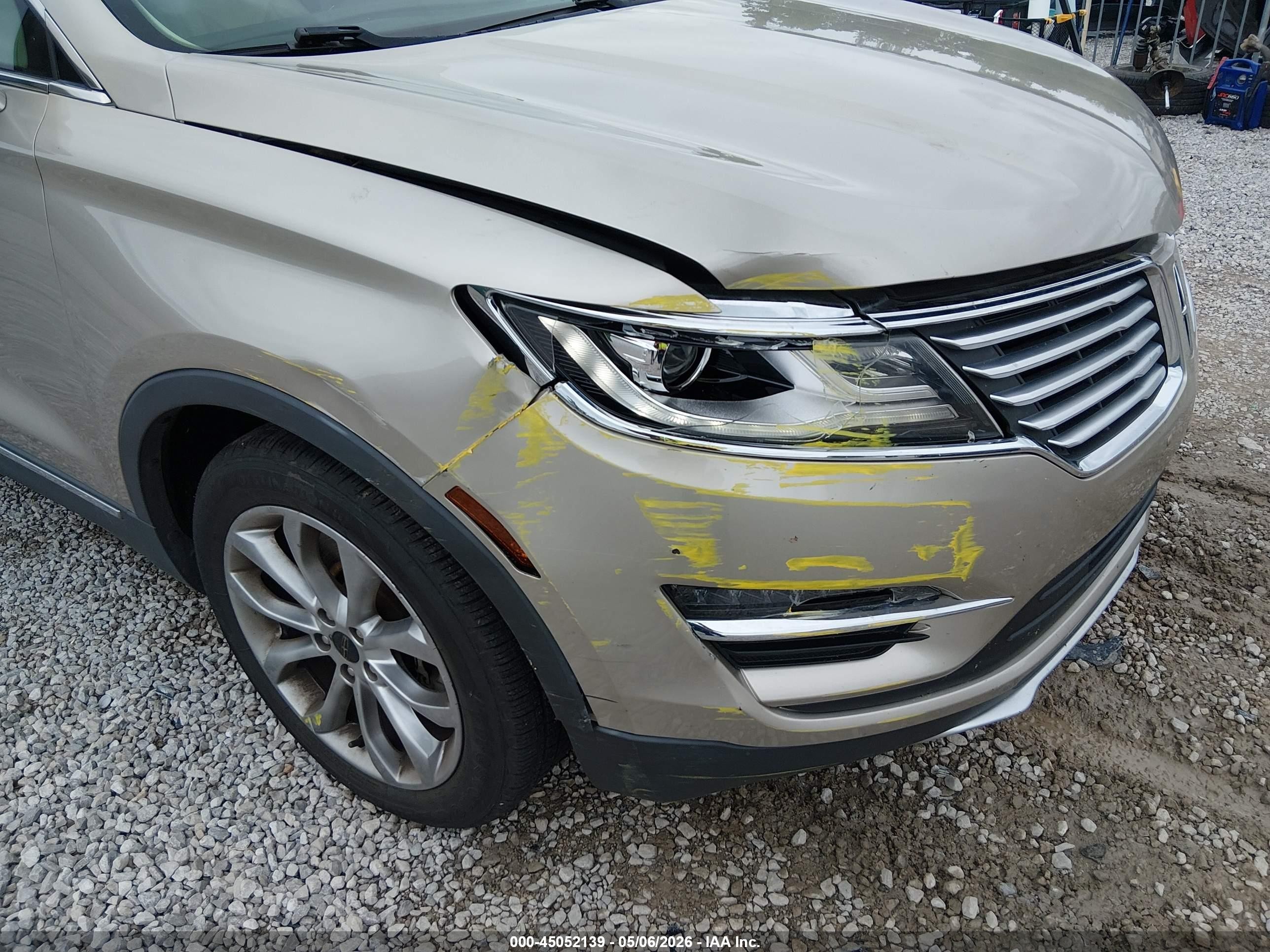 2015 Lincoln Mkc Бежевый vin: 5LMCJ1A9XFUJ05426