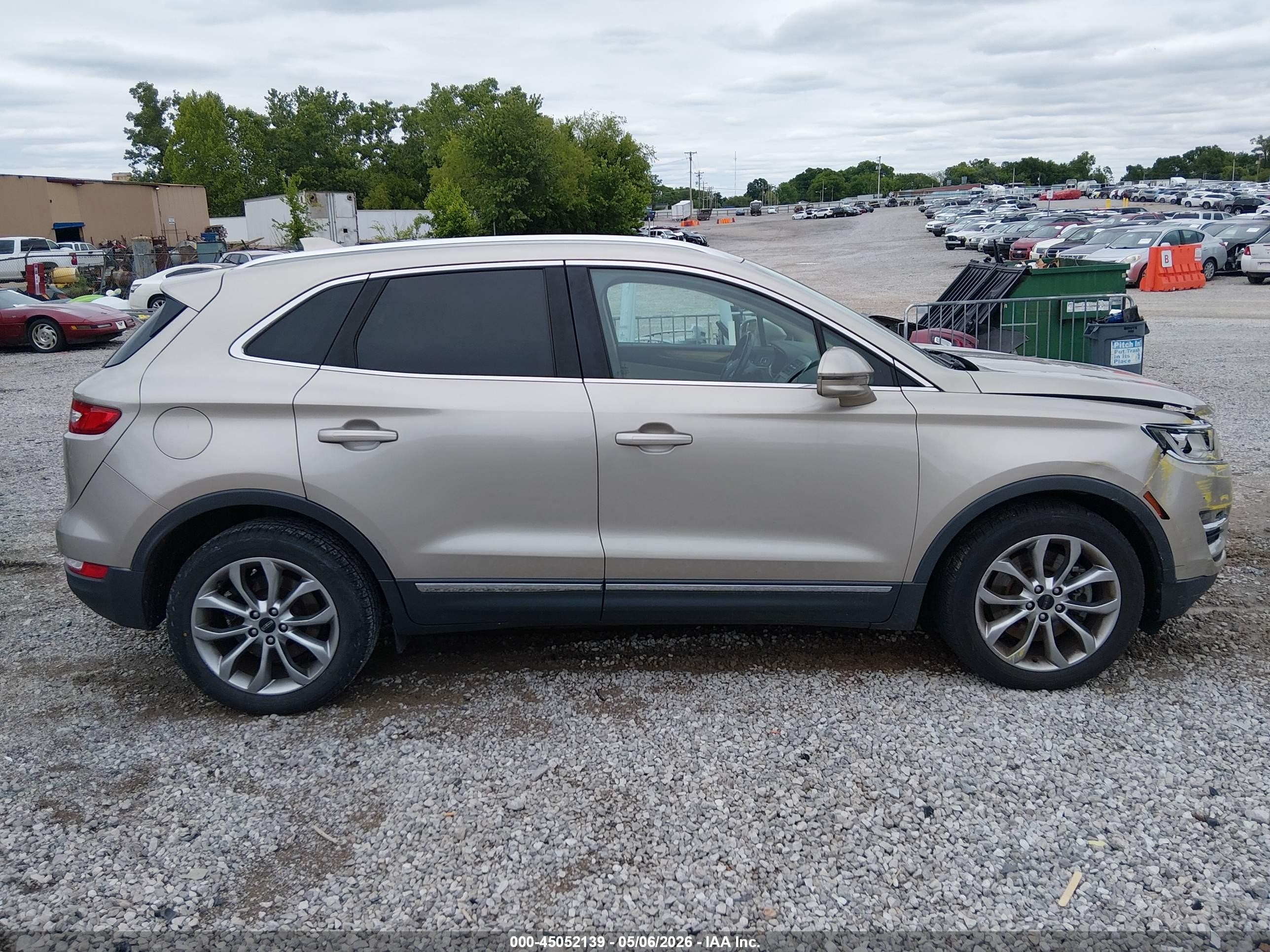 2015 Lincoln Mkc Бежевый vin: 5LMCJ1A9XFUJ05426