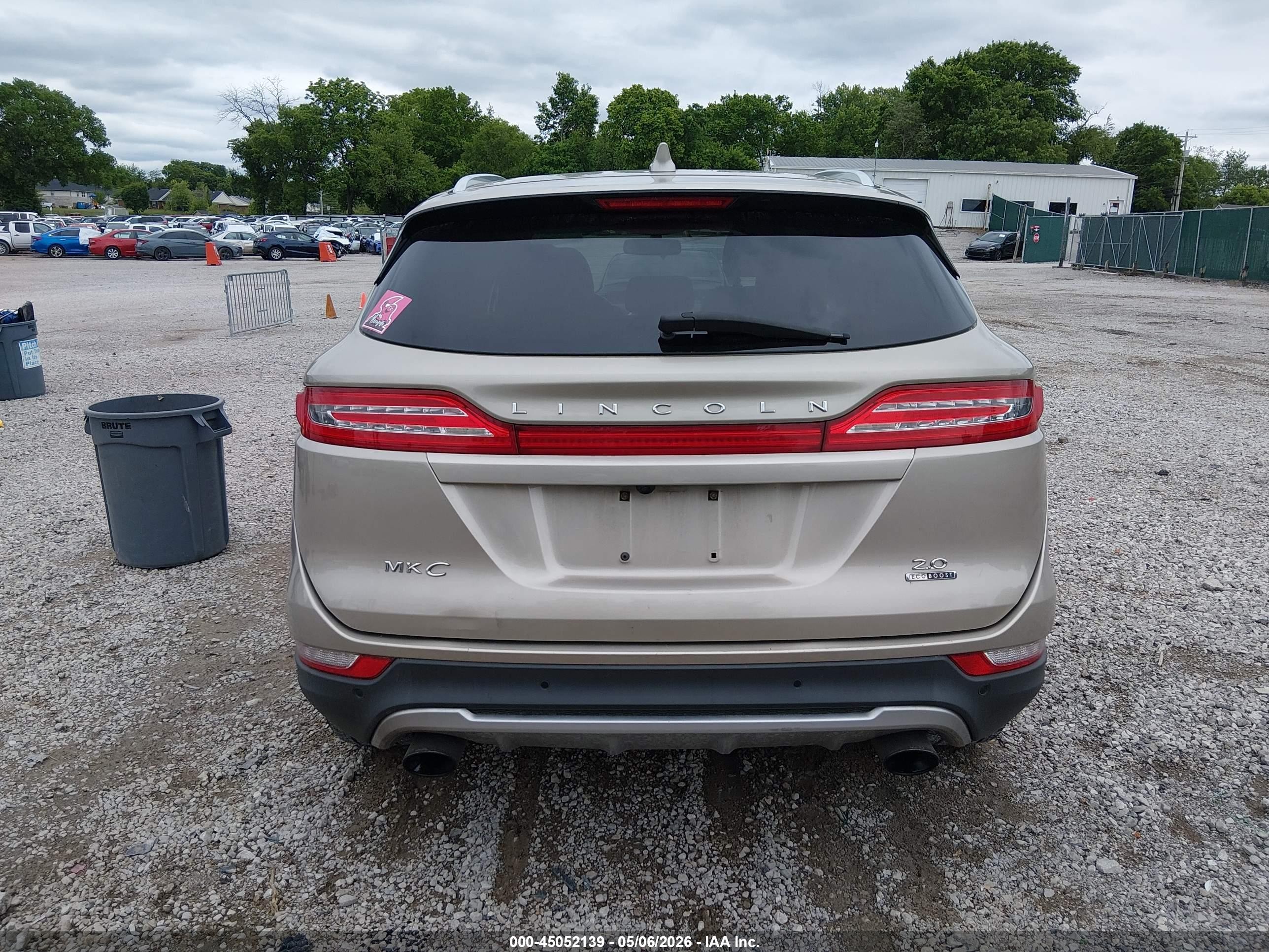 2015 Lincoln Mkc Бежевый vin: 5LMCJ1A9XFUJ05426