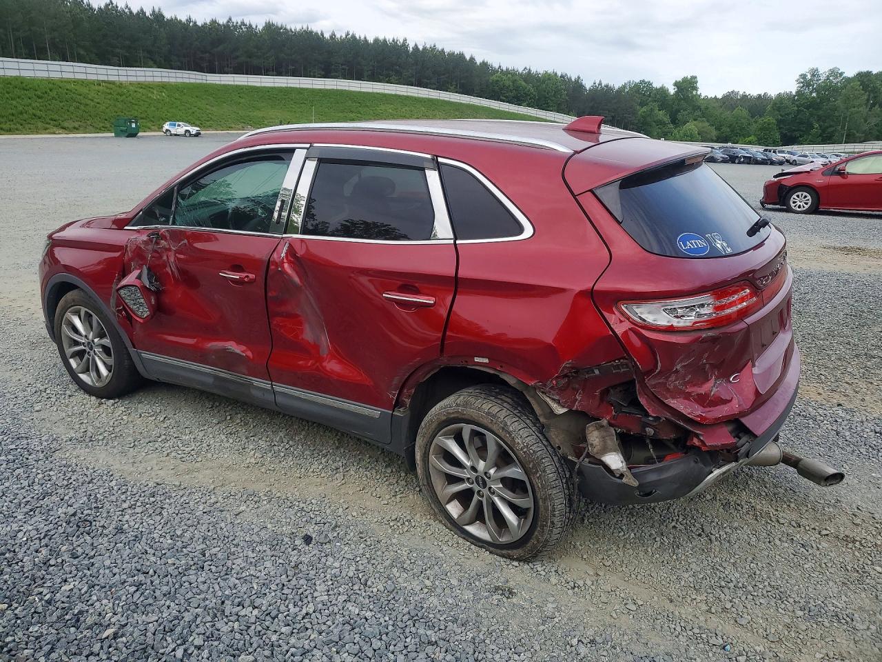 2015 Lincoln Mkc Red vin: 5LMCJ1A9XFUJ09976