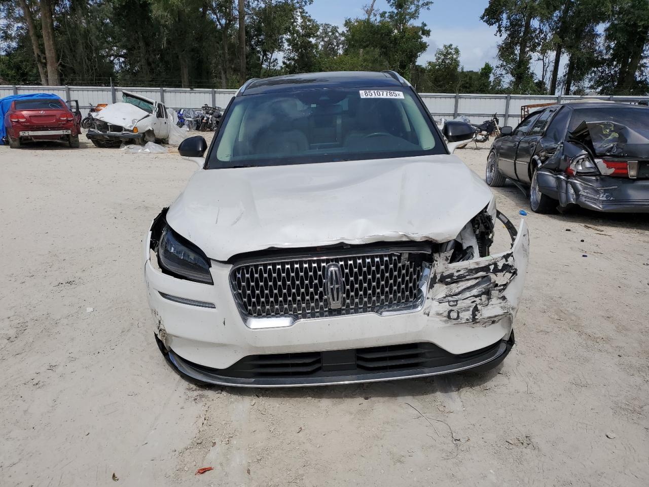 2021 Lincoln Corsair Белый vin: 5LMCJ1C97MUL04248