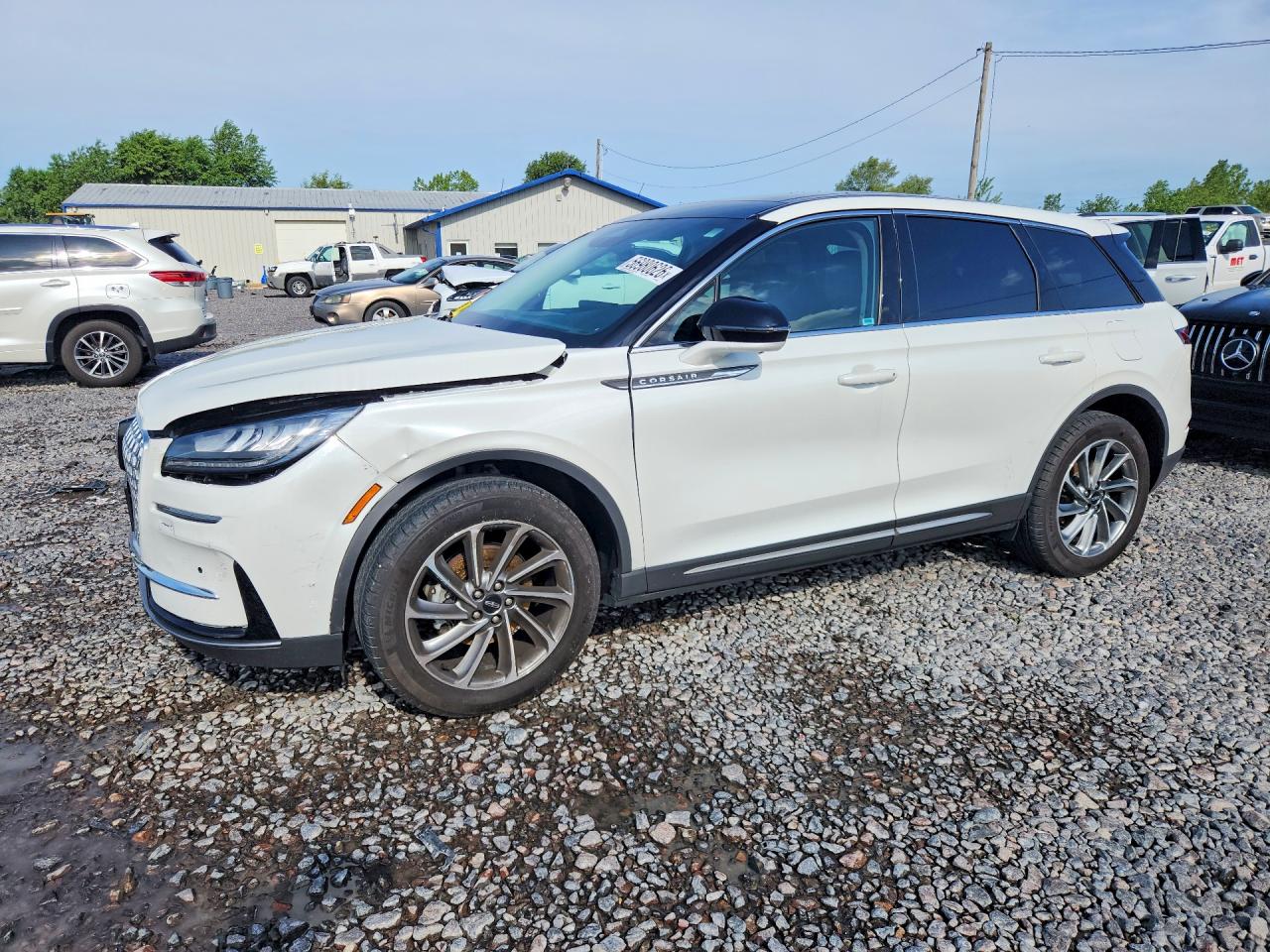 2023 Lincoln Corsair White vin: 5LMCJ1CA0PUL10049