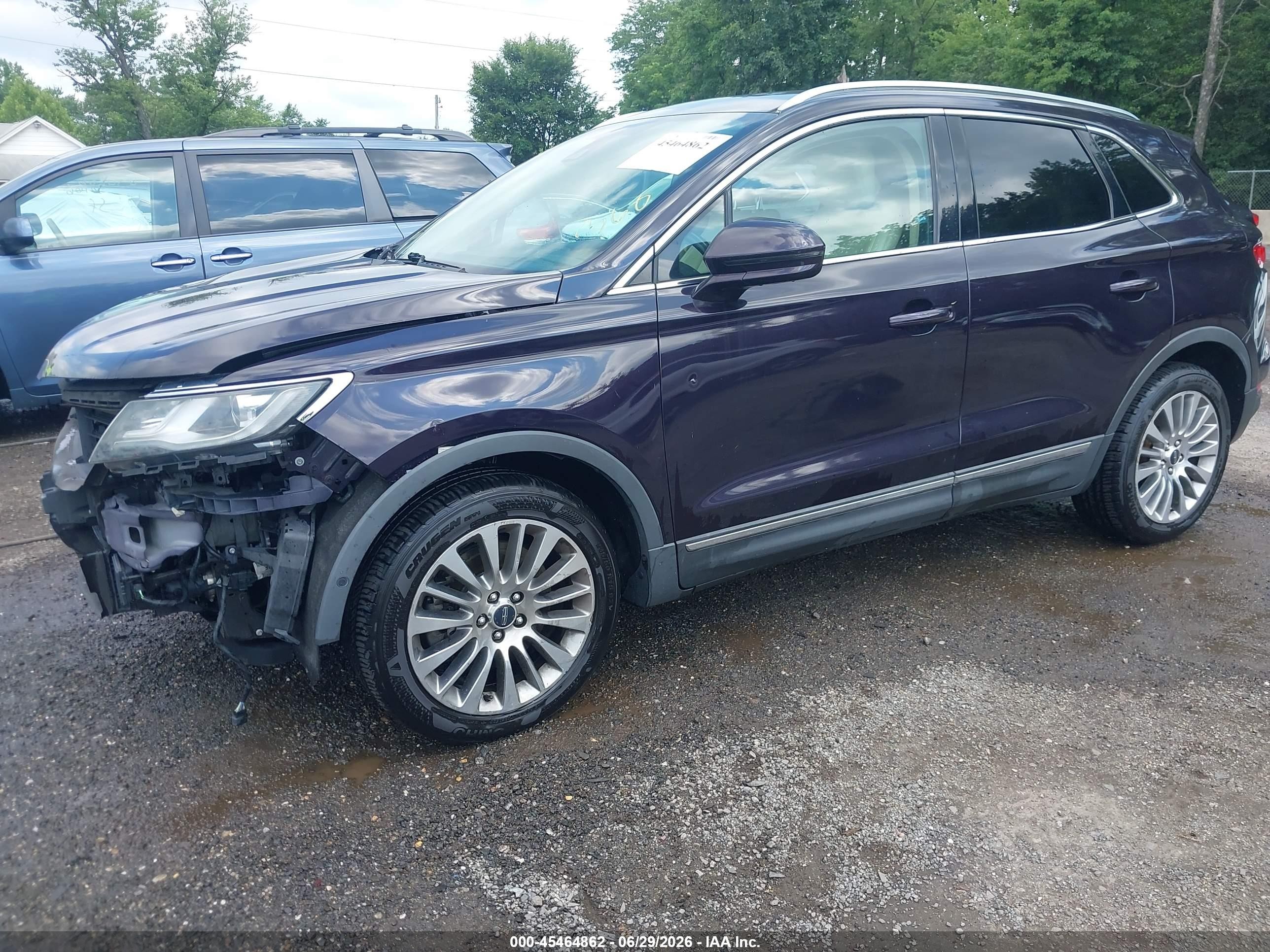 2015 Lincoln Mkc   Purple vin: 5LMCJ2A92FUJ05748