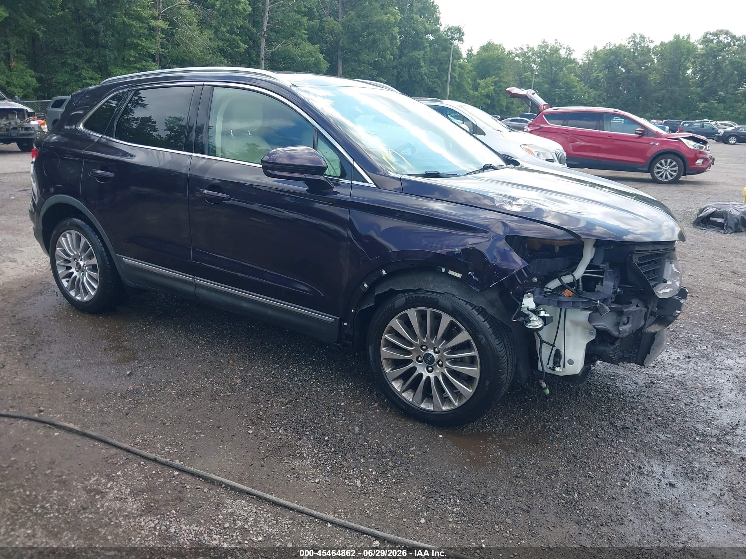 2015 Lincoln Mkc   Purple vin: 5LMCJ2A92FUJ05748