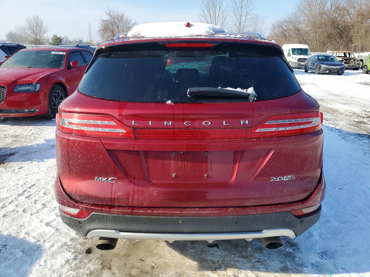2015 Lincoln Mkc Red vin: 5LMCJ2A92FUJ22257