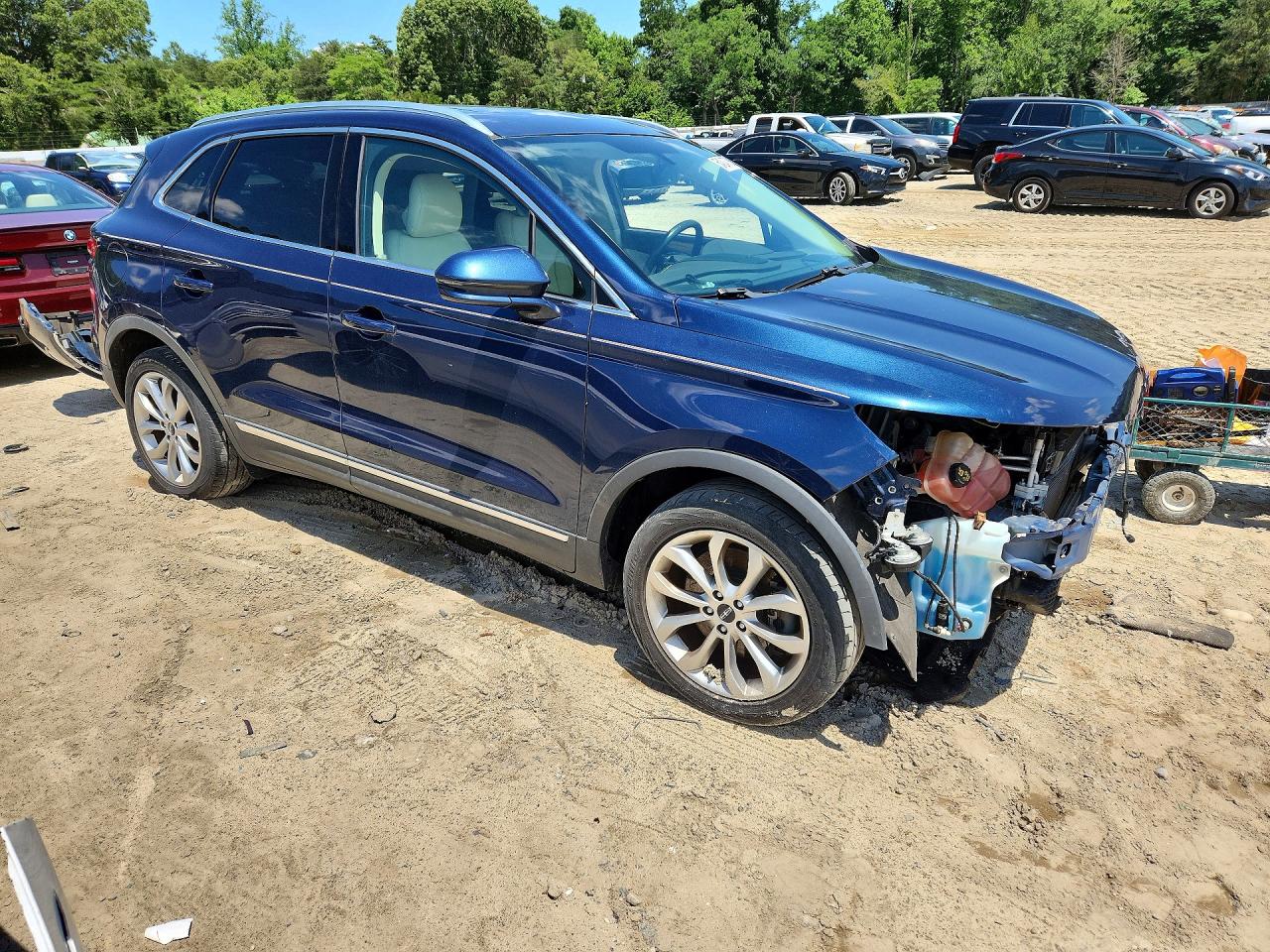 2015 Lincoln Mkc Blue vin: 5LMCJ2A94FUJ47919