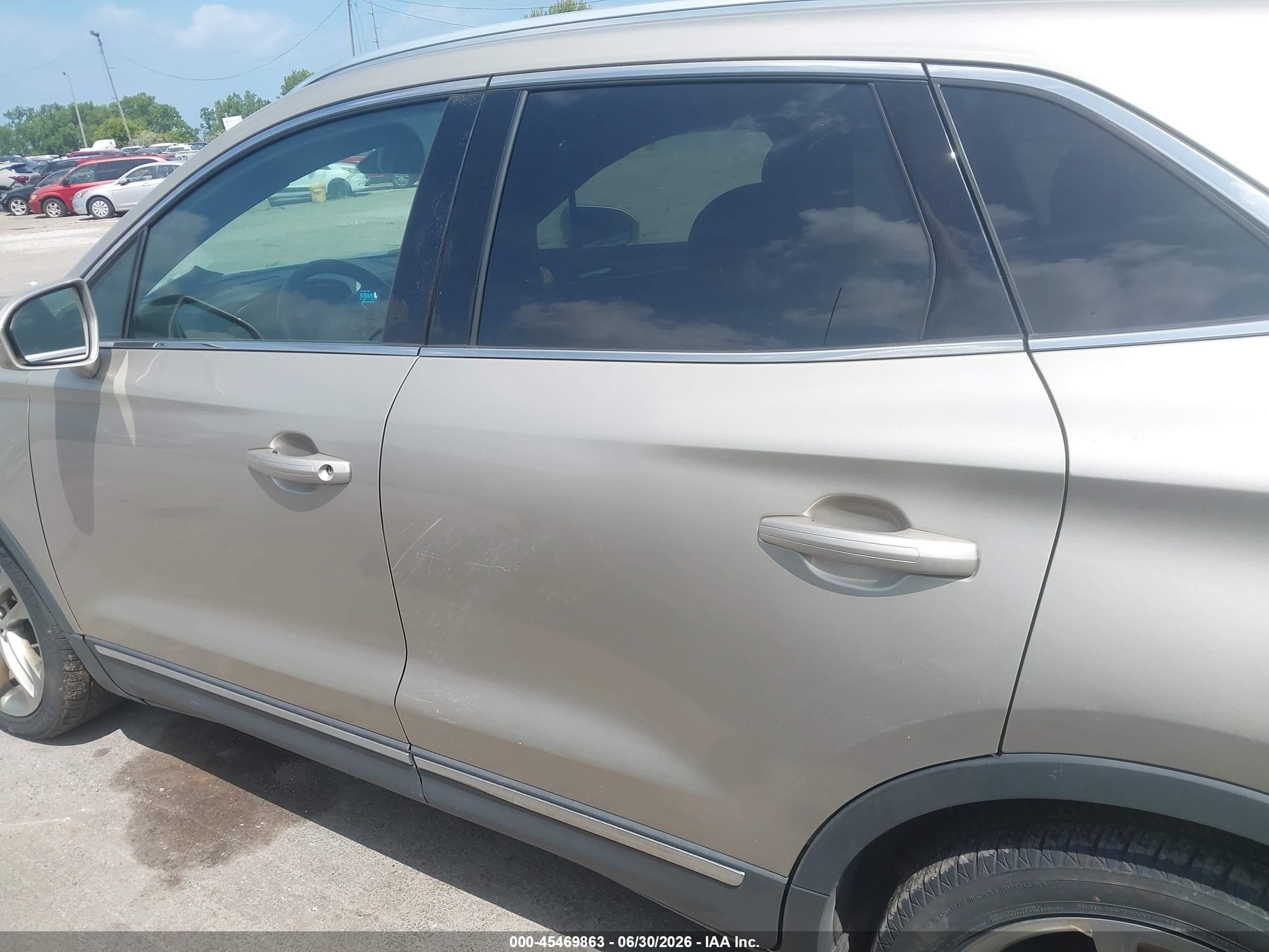2015 Lincoln Mkc Tan vin: 5LMCJ2A95FUJ27422