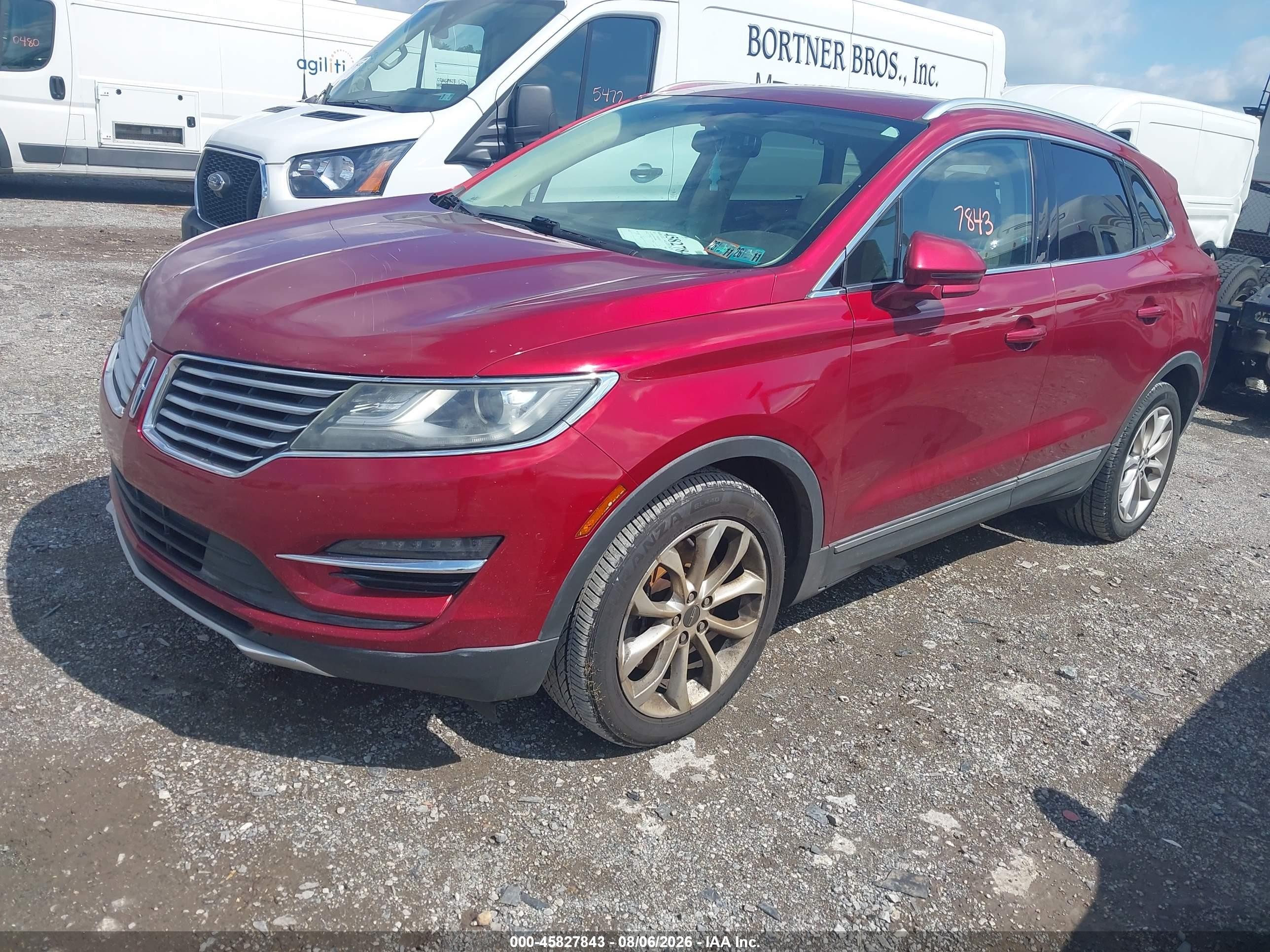 2015 Lincoln Mkc   Red vin: 5LMCJ2A97FUJ28006