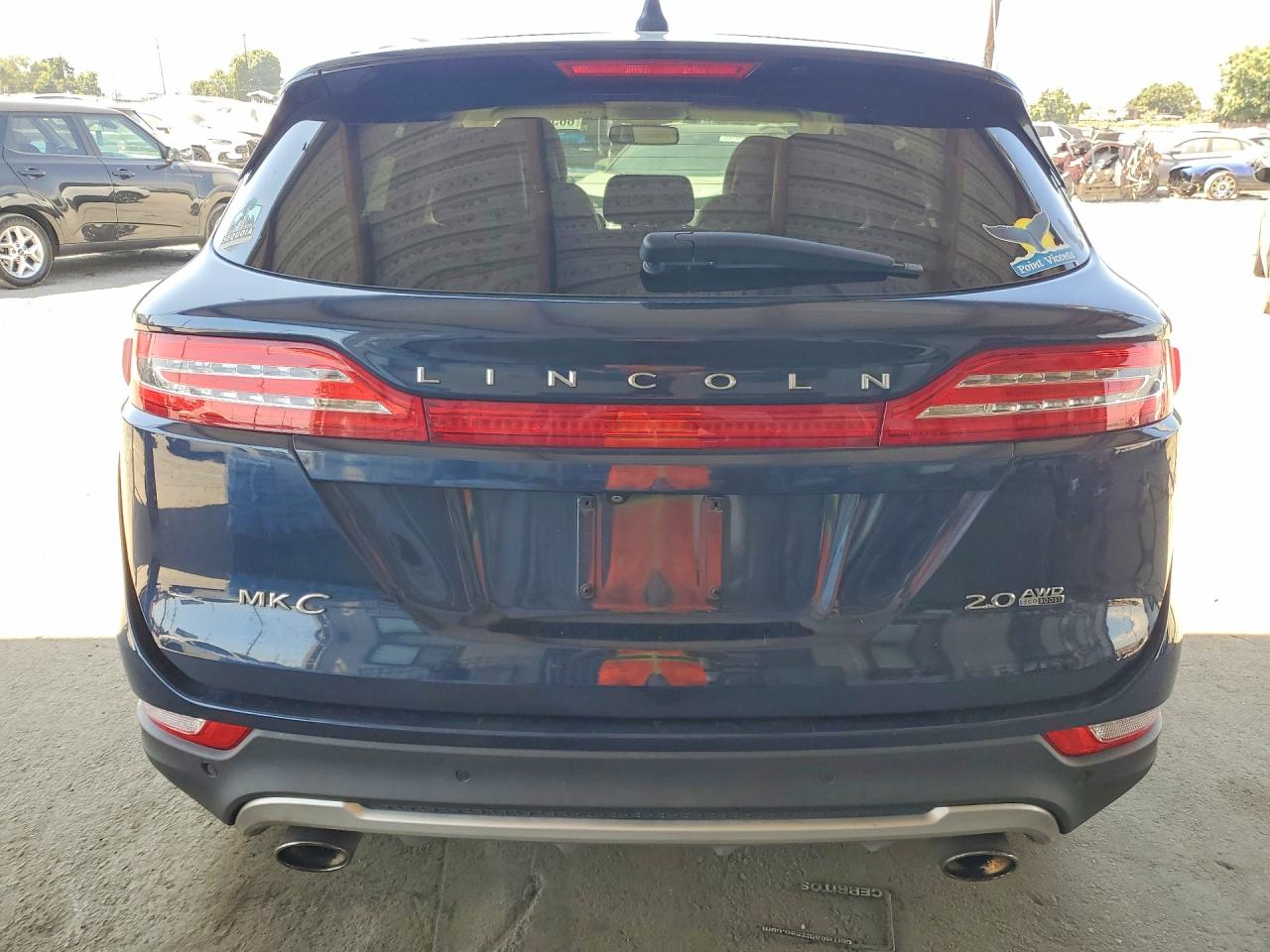 2015 Lincoln Mkc Синий vin: 5LMCJ2A97FUJ47929