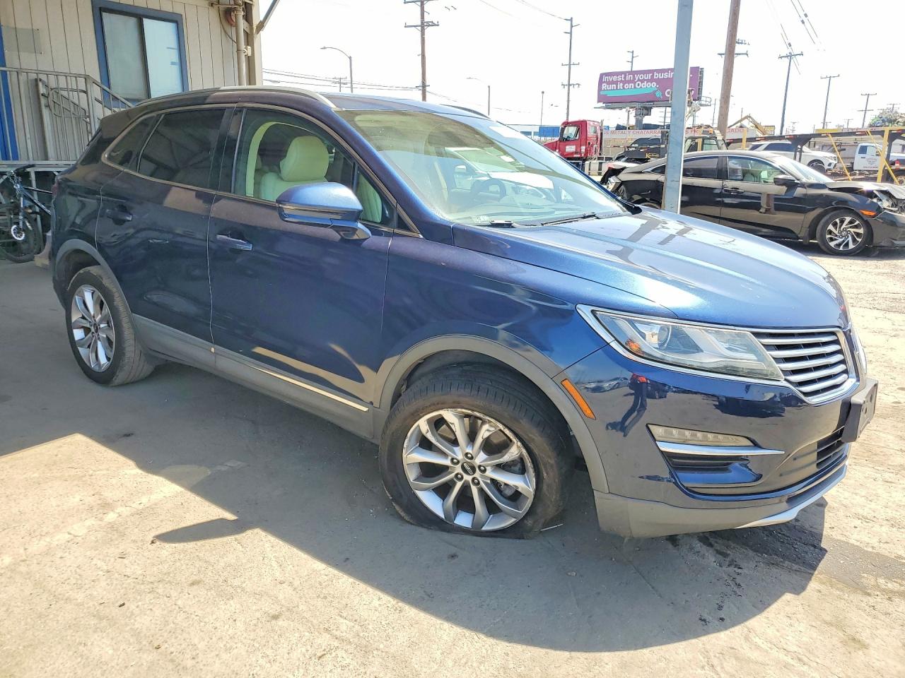 2015 Lincoln Mkc Синий vin: 5LMCJ2A97FUJ47929