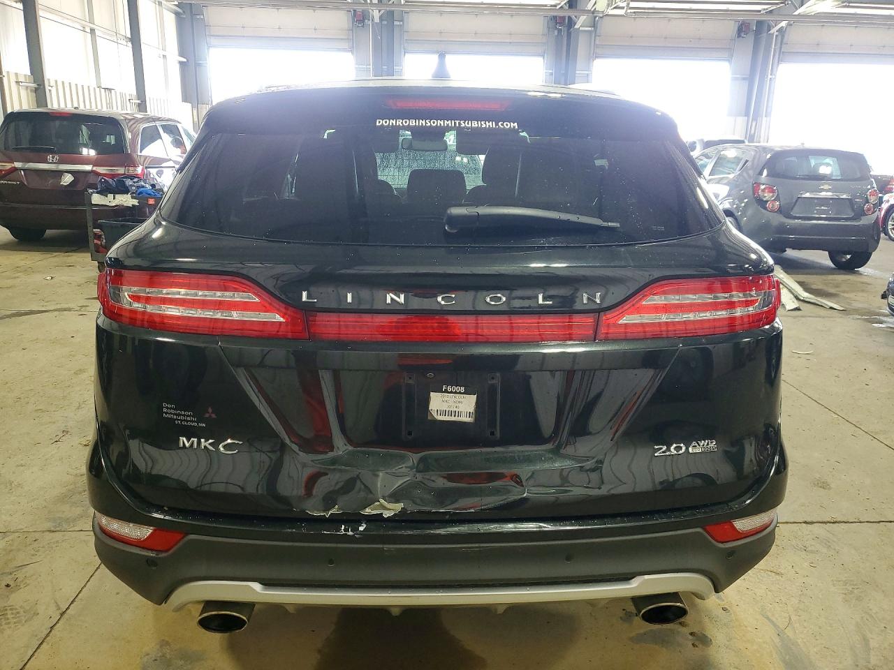 2015 Lincoln Mkc Black vin: 5LMCJ2A98FUJ01140
