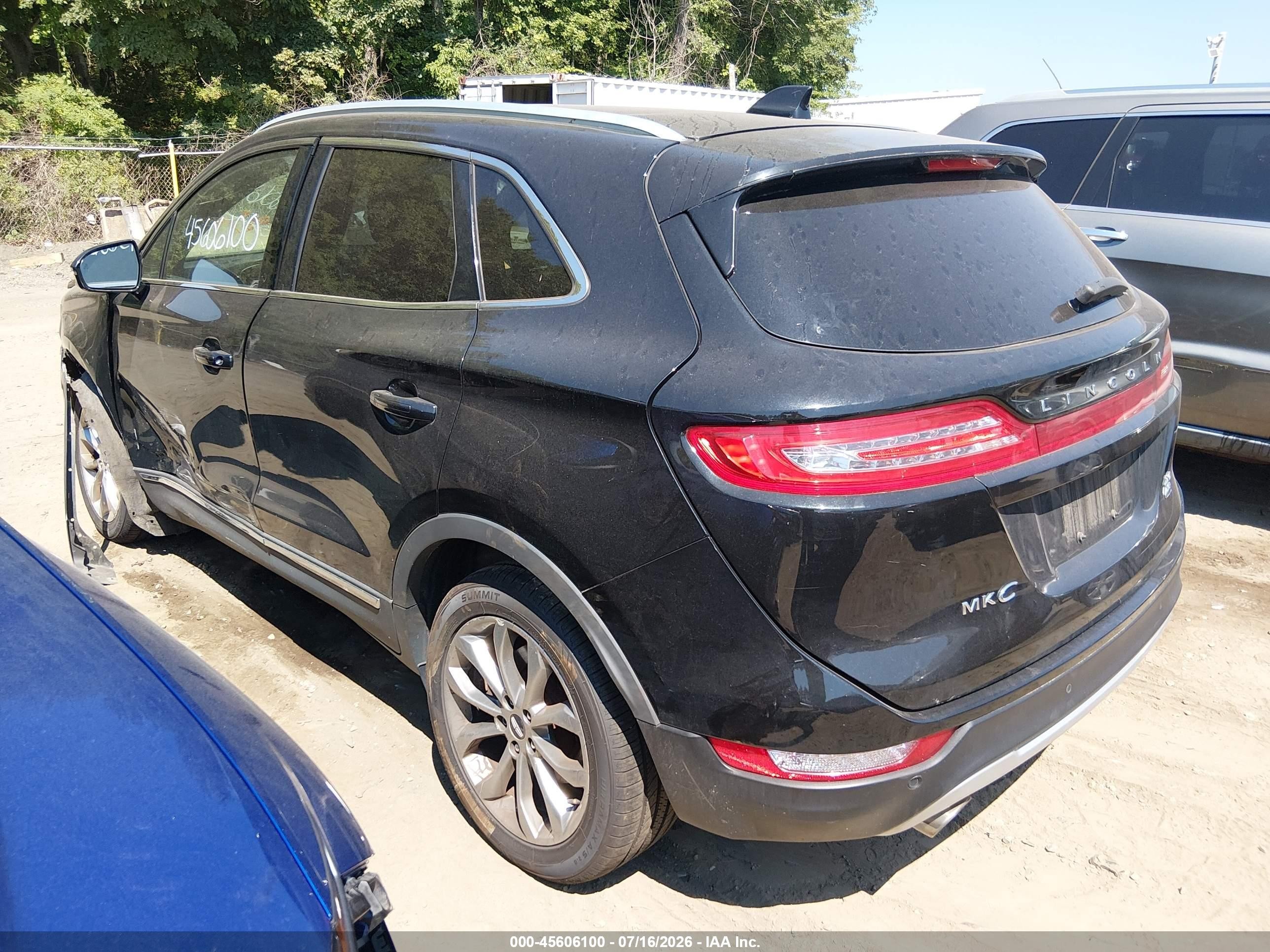 2015 Lincoln Mkc Black vin: 5LMCJ2A99FUJ41114