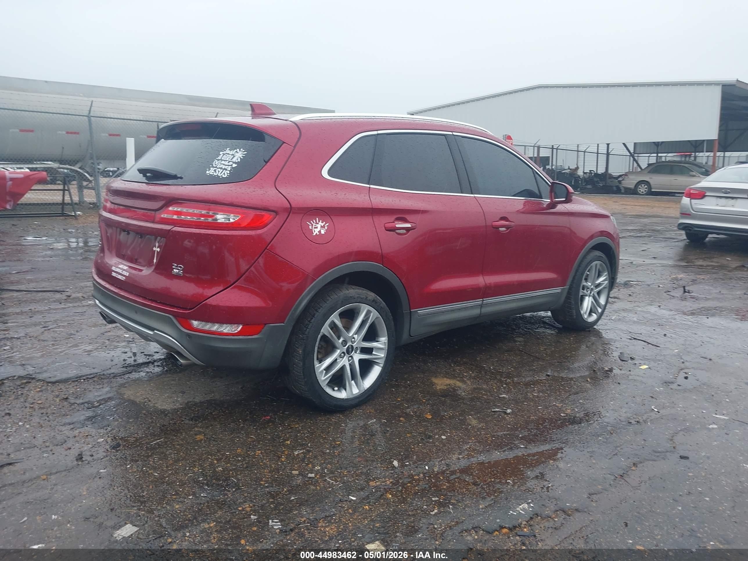 2015 Lincoln Mkc   Red vin: 5LMCJ2A99FUJ41629