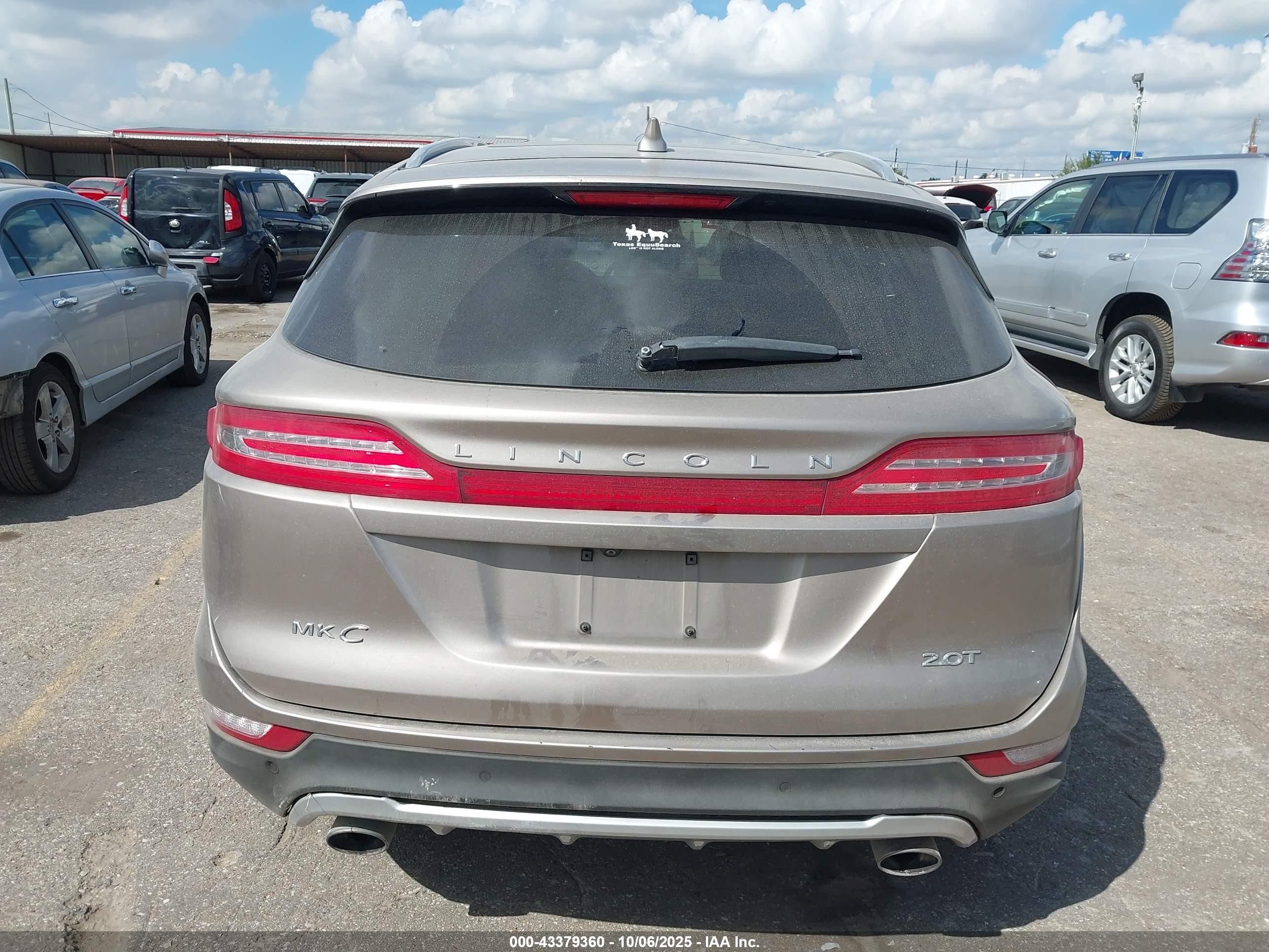 2018 Lincoln Mkc Select Желто-коричневый vin: 5LMCJ2C94JUL32736