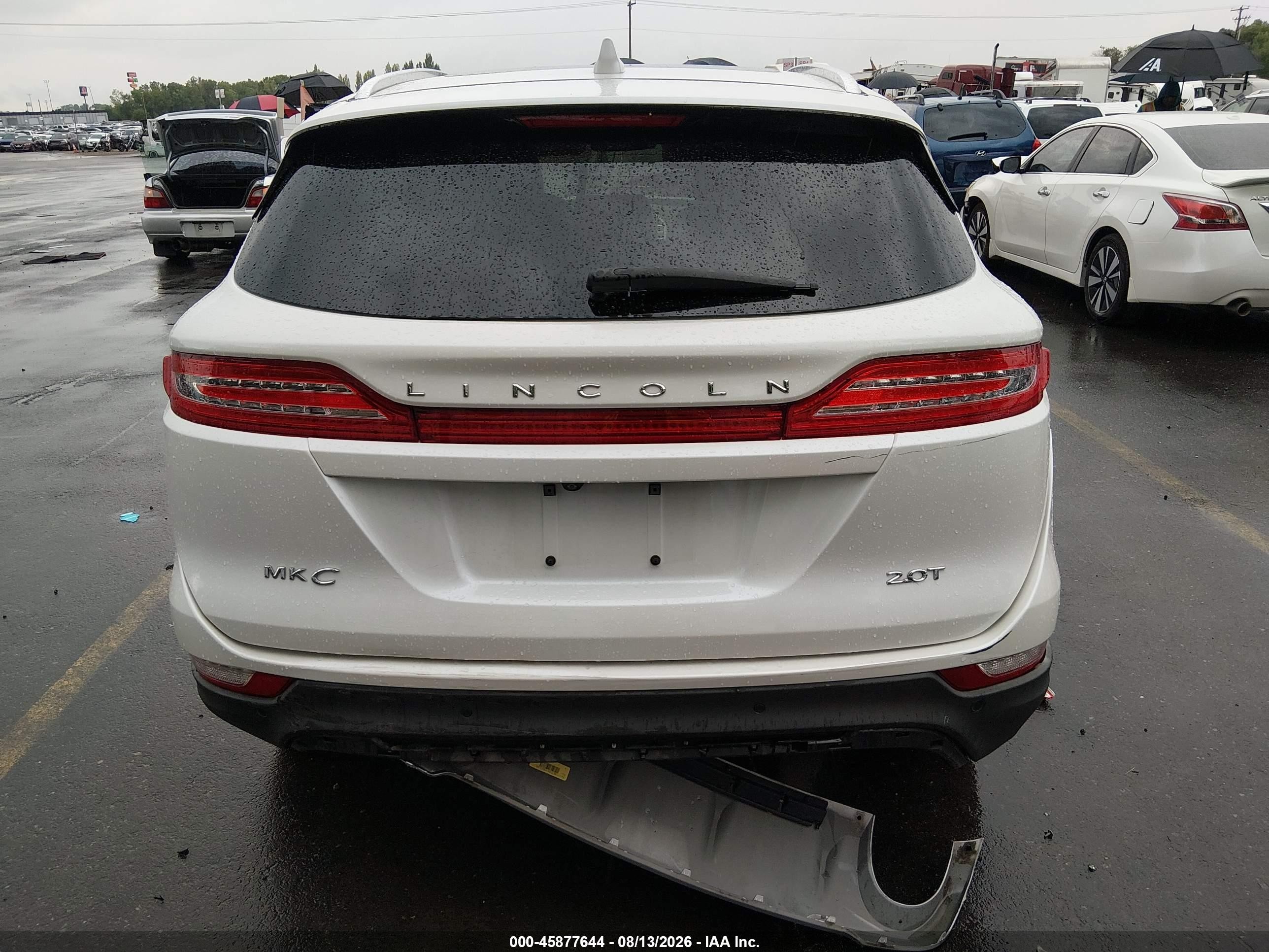 2018 Lincoln Mkc Select White vin: 5LMCJ2C97JUL12948
