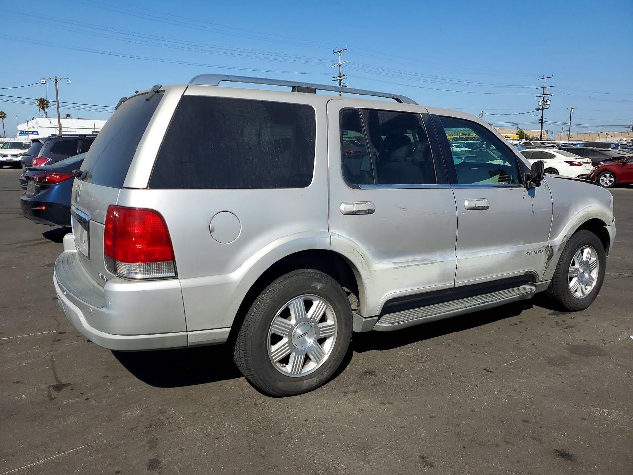 2004 Lincoln Aviator Silver vin: 5LMEU68H14ZJ36008