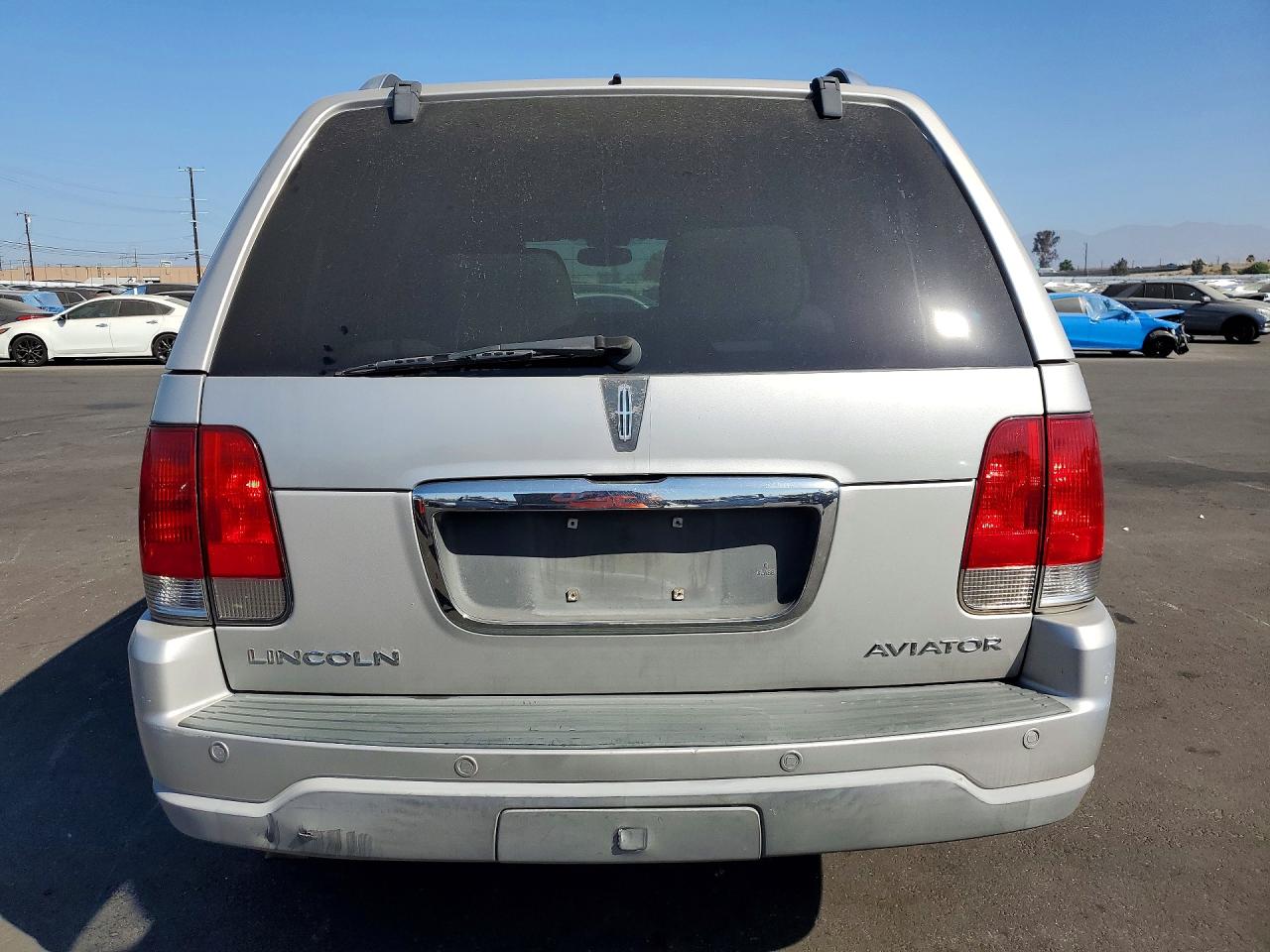 2004 Lincoln Aviator Silver vin: 5LMEU68H14ZJ36008