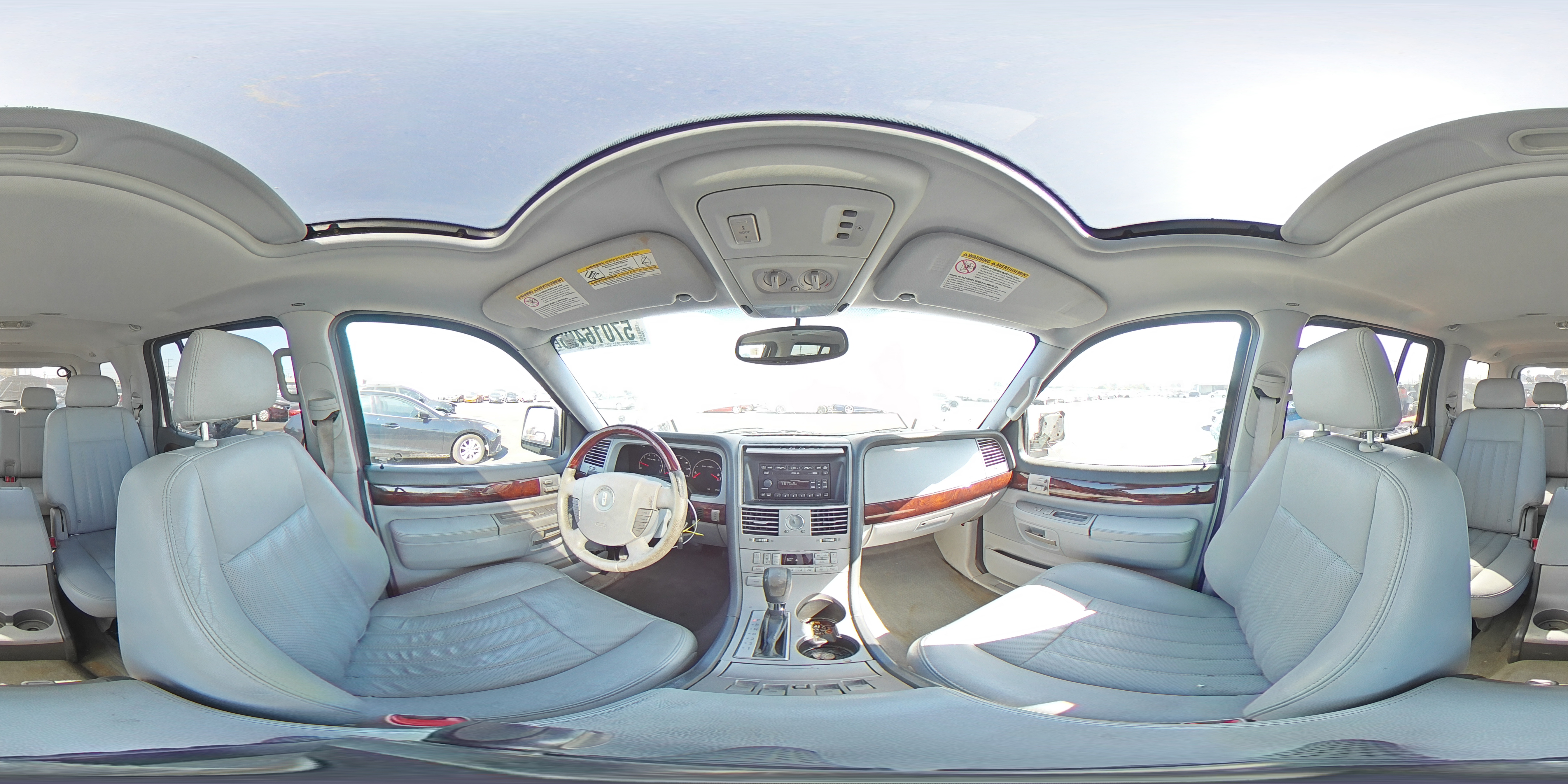 2004 Lincoln Aviator Silver vin: 5LMEU68H14ZJ36008