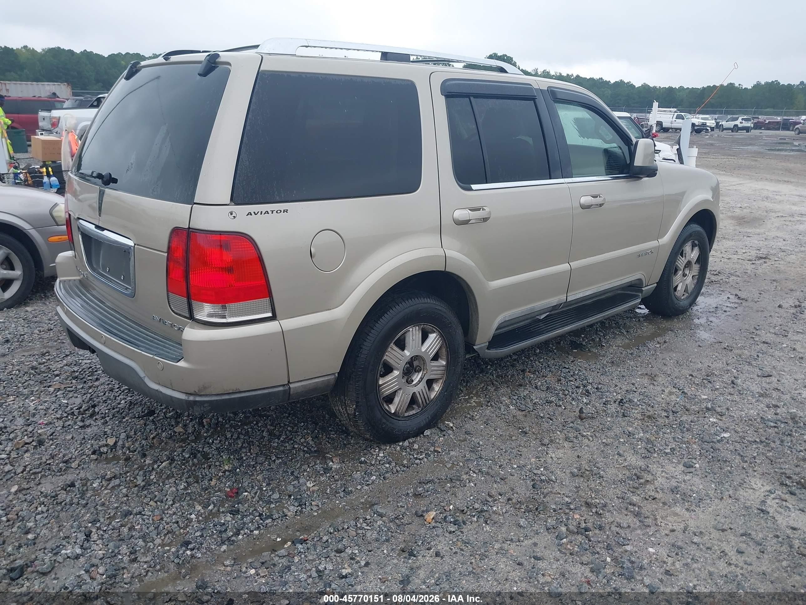 2005 Lincoln Aviator   Beige vin: 5LMEU68H25ZJ03035
