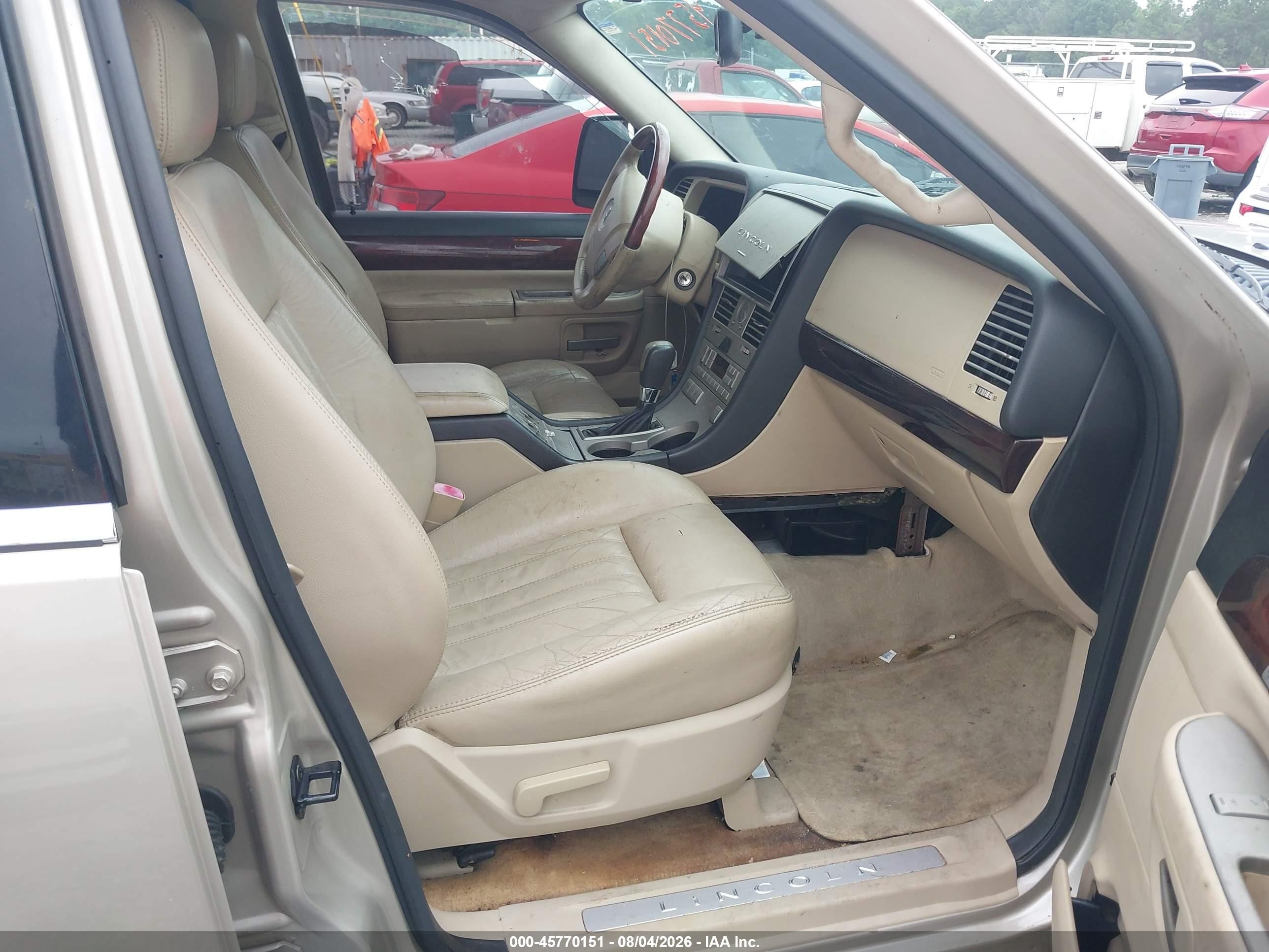 2005 Lincoln Aviator   Beige vin: 5LMEU68H25ZJ03035