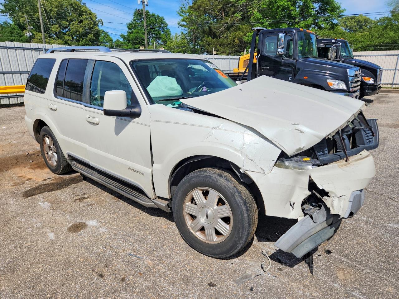 2003 Lincoln Aviator White vin: 5LMEU68H33ZJ01159